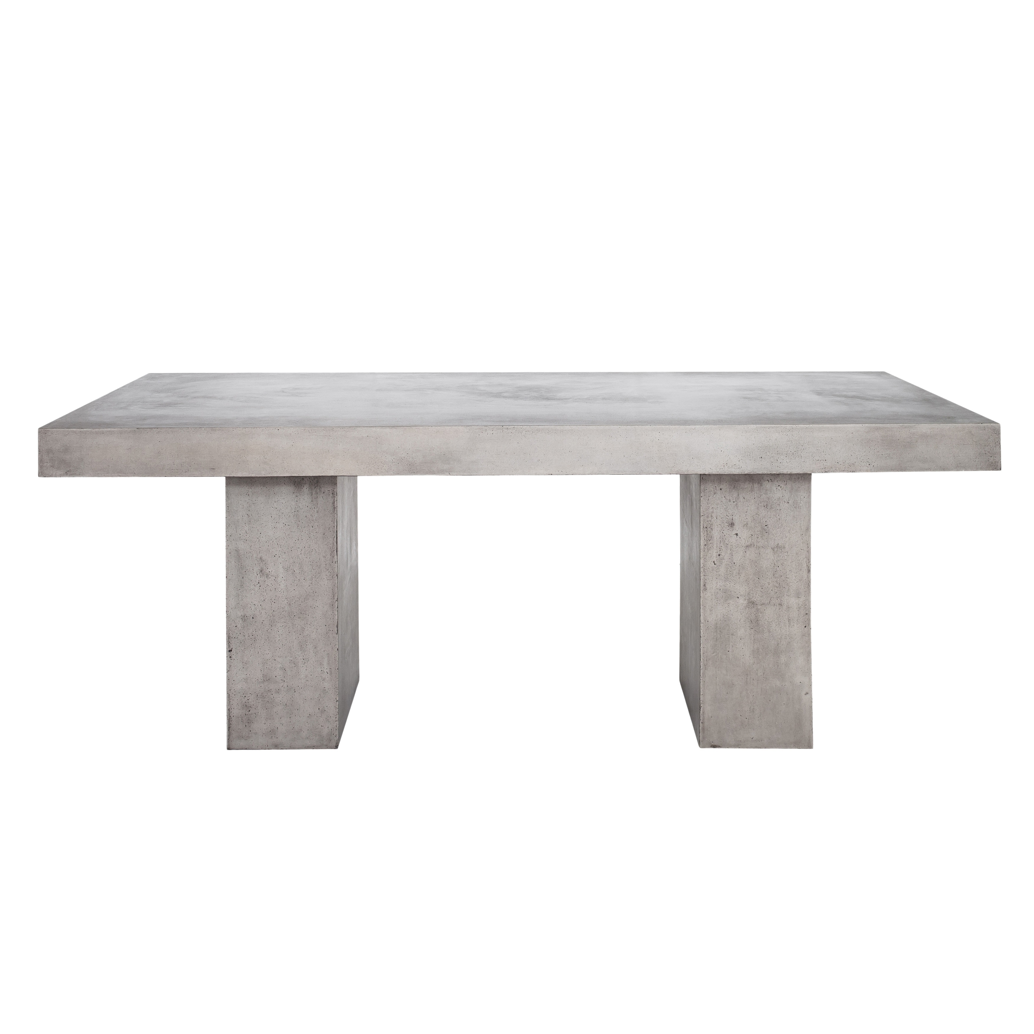 Aurelle Home Grey Concrete Outdoor Dining Table On Aurelle Home Grey Concrete Outdoor Dining Table