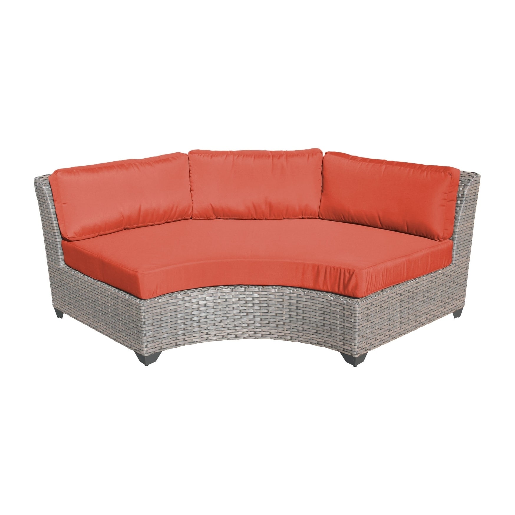 Marina Oh0373 6 Piece Outdoor Patio Wicker Sectional Set With Marina Oh0373 6 Piece Outdoor Patio Wicker Sectional Set With Fire Pit Free Shipping Today 21034116