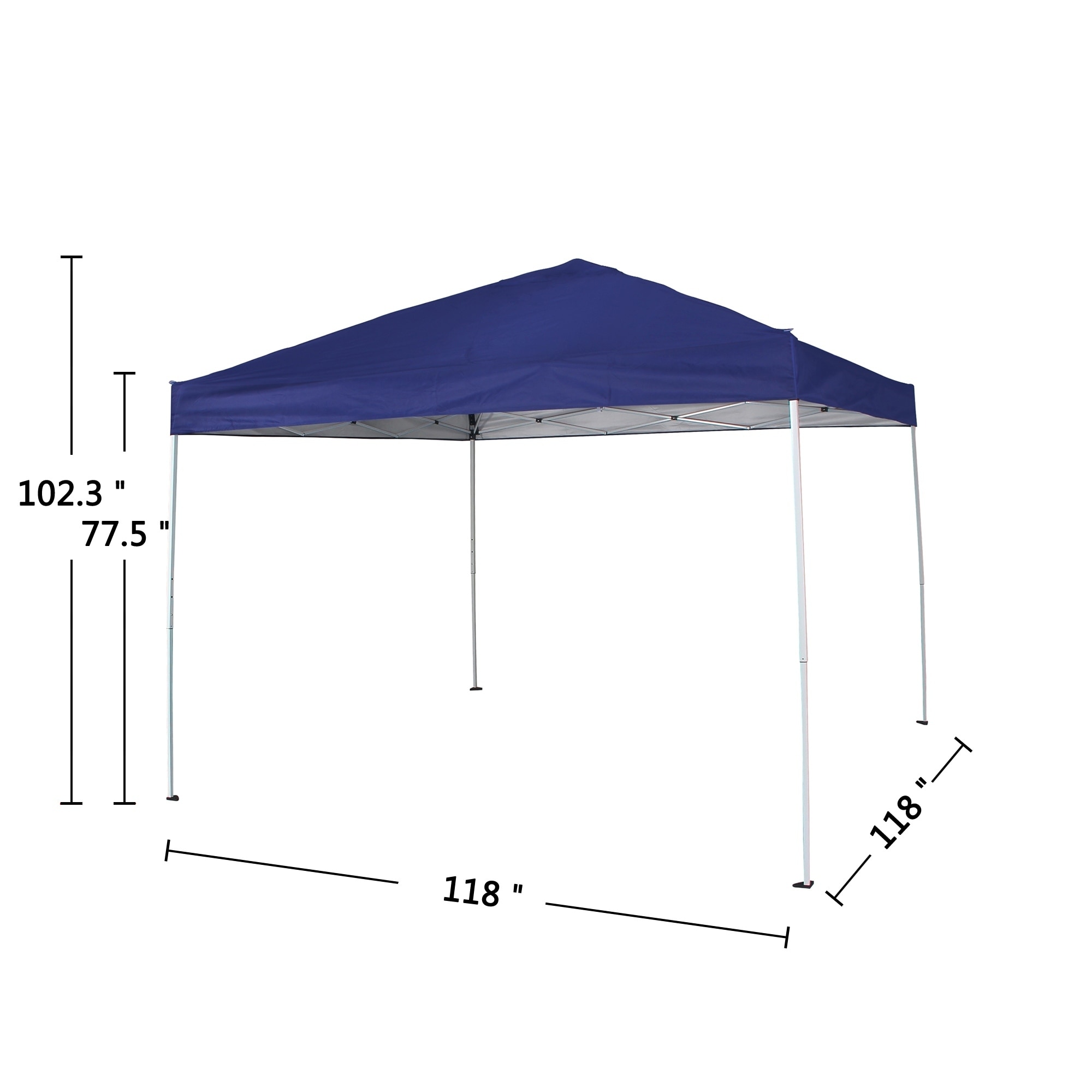 Shop Pop Up Canopy Tent 10 X 10 UV Coated Outdoor Garden Gazebo