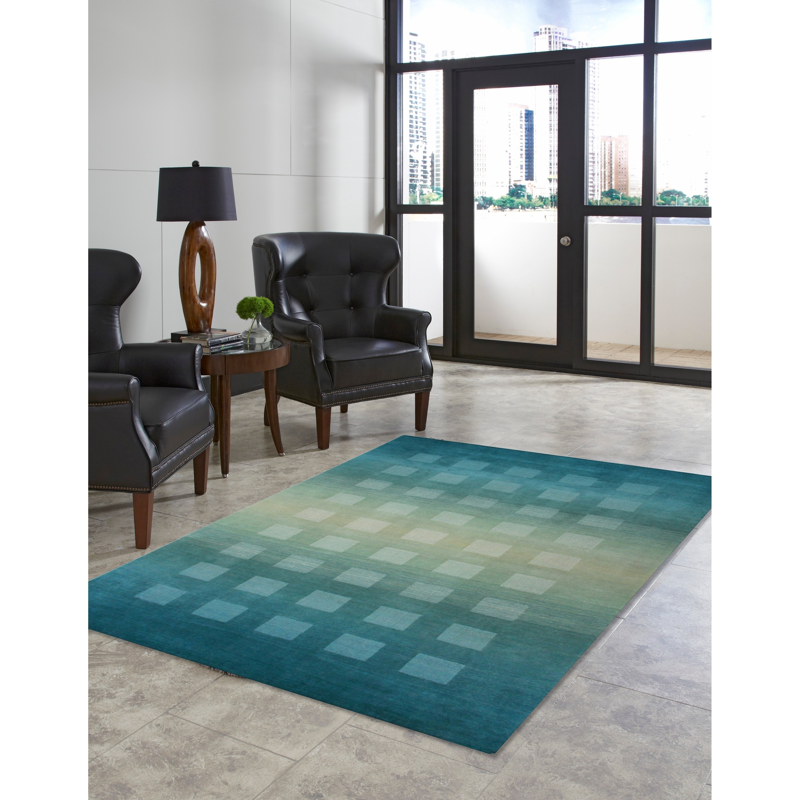 shop shaded squares rug