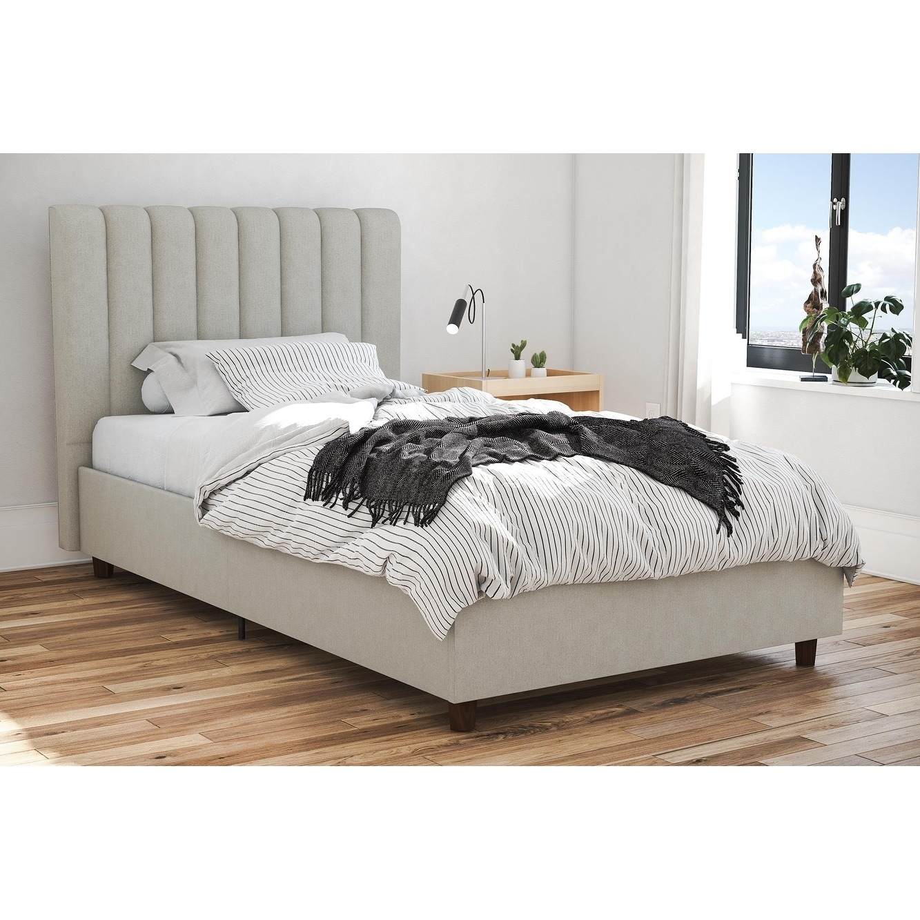 Novogratz Brittany Upholstered Bed Free Shipping Today Novogratz Brittany Upholstered Bed