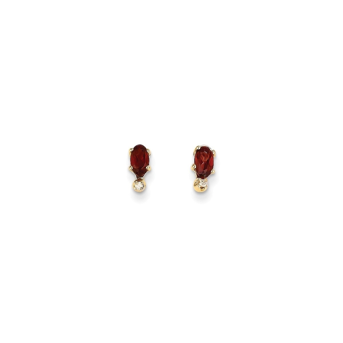 14 Karat Diamond Garnet Birthstone Earrings On Free 14 Karat Diamond Garnet Birthstone Earrings On Free Shipping Today 21213846