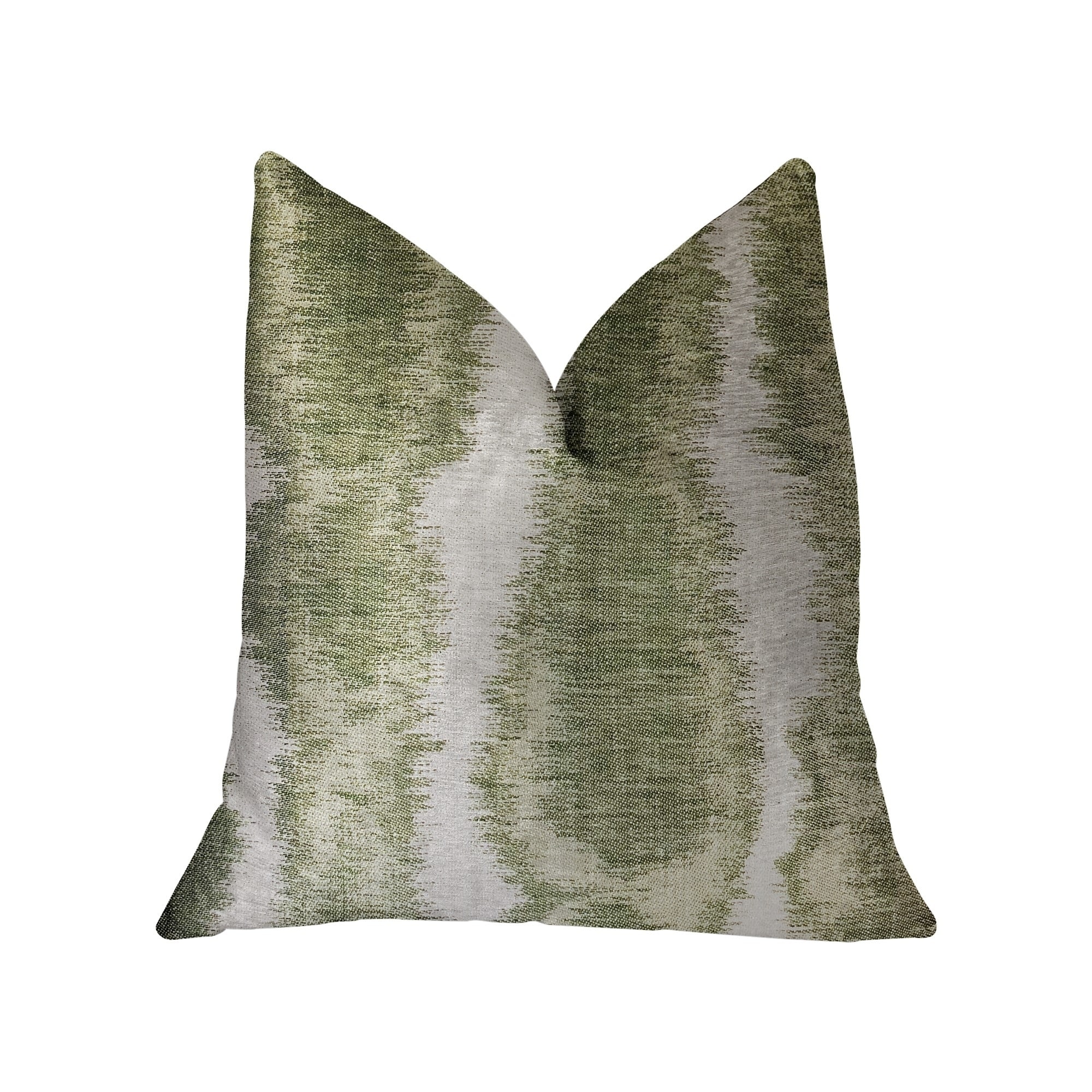 Plutus Green Haven Green And Beige Luxury Decorative Throw Pillow