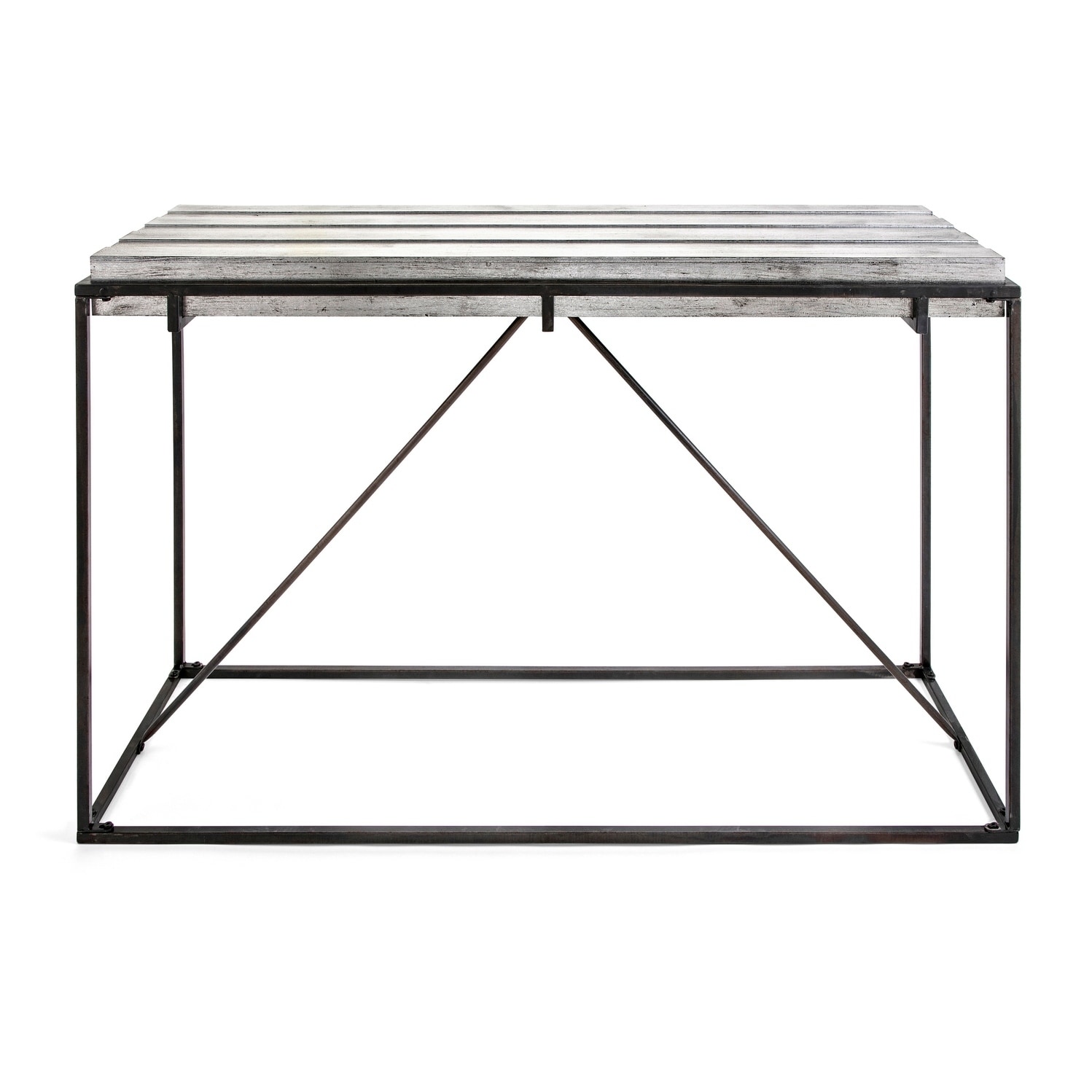 Collins Sleek Black And Metallic Silver Console Table On Collins Sleek Black And Metallic Silver Console Table On Free Shipping Today 21378303