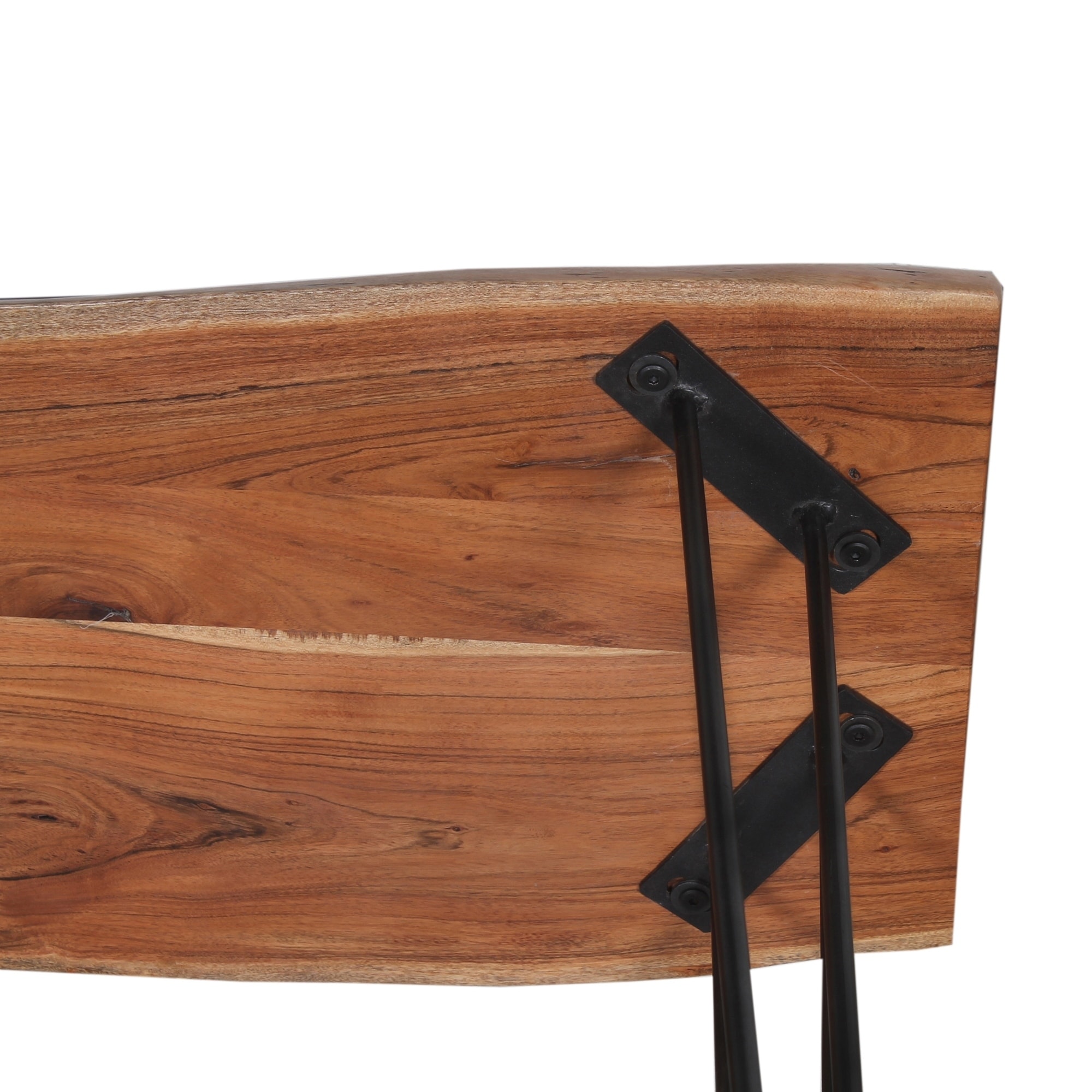 Shop Natural Live Edge Wood Metal Hairpin Leg 48 Inch Console