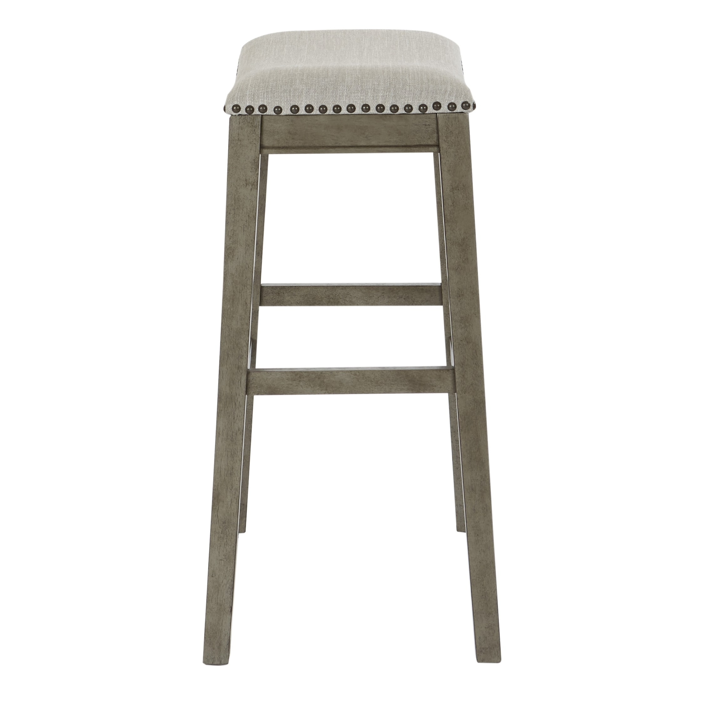 Osp Home Furnishings Metro 28 Inch Bar Height Saddle Stools In Osp Home Furnishings Metro 28 Inch Bar Height Saddle Stools In Fabric Seat And Antique Base 2 Pack On Free Shipping Today