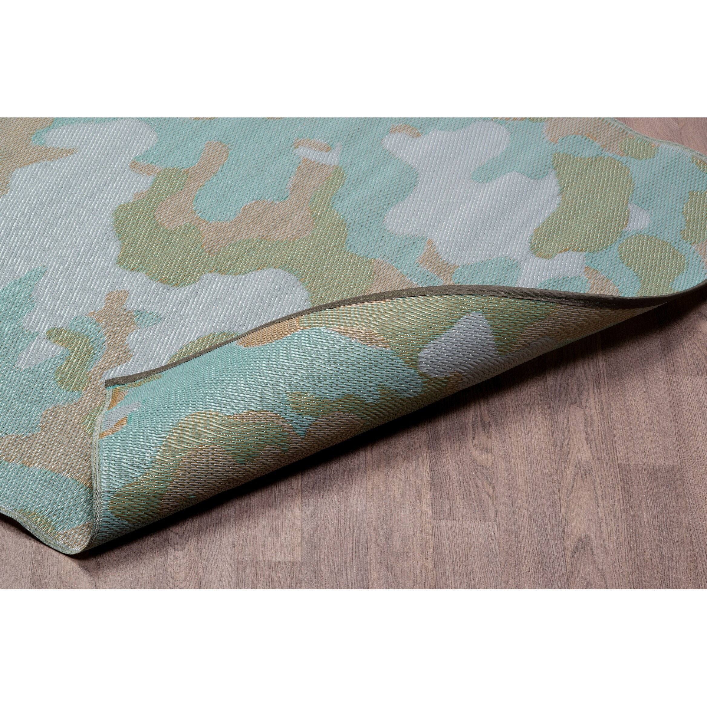 Fiesta Camo Indoor Outdoor Plastic Area Rug 4 X 6