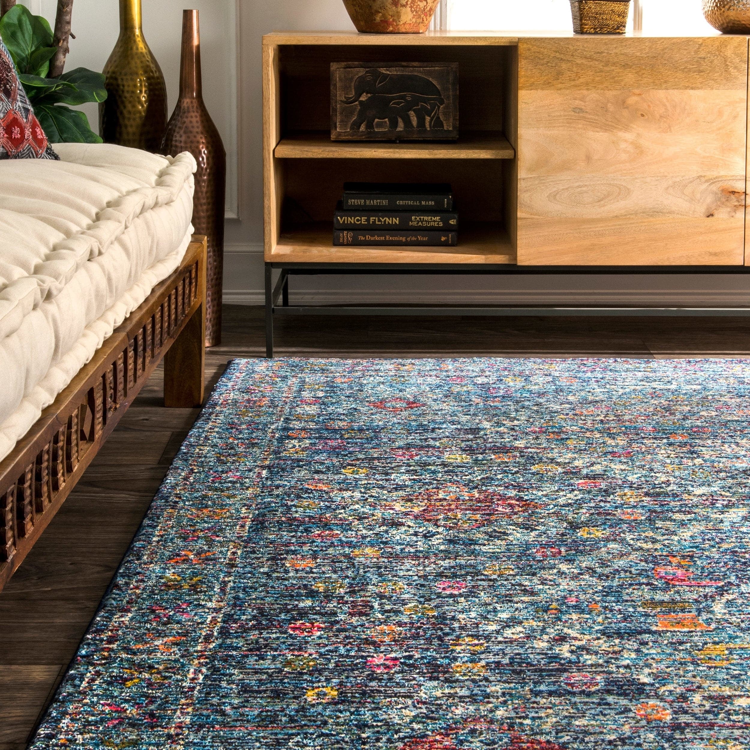Nuloom Blue Transitional Tribal Stylish Faded Border Area Rug Nuloom Blue Transitional Tribal Stylish Faded Border Area Rug 8 X 10 Ships To Canada Ca 21642333