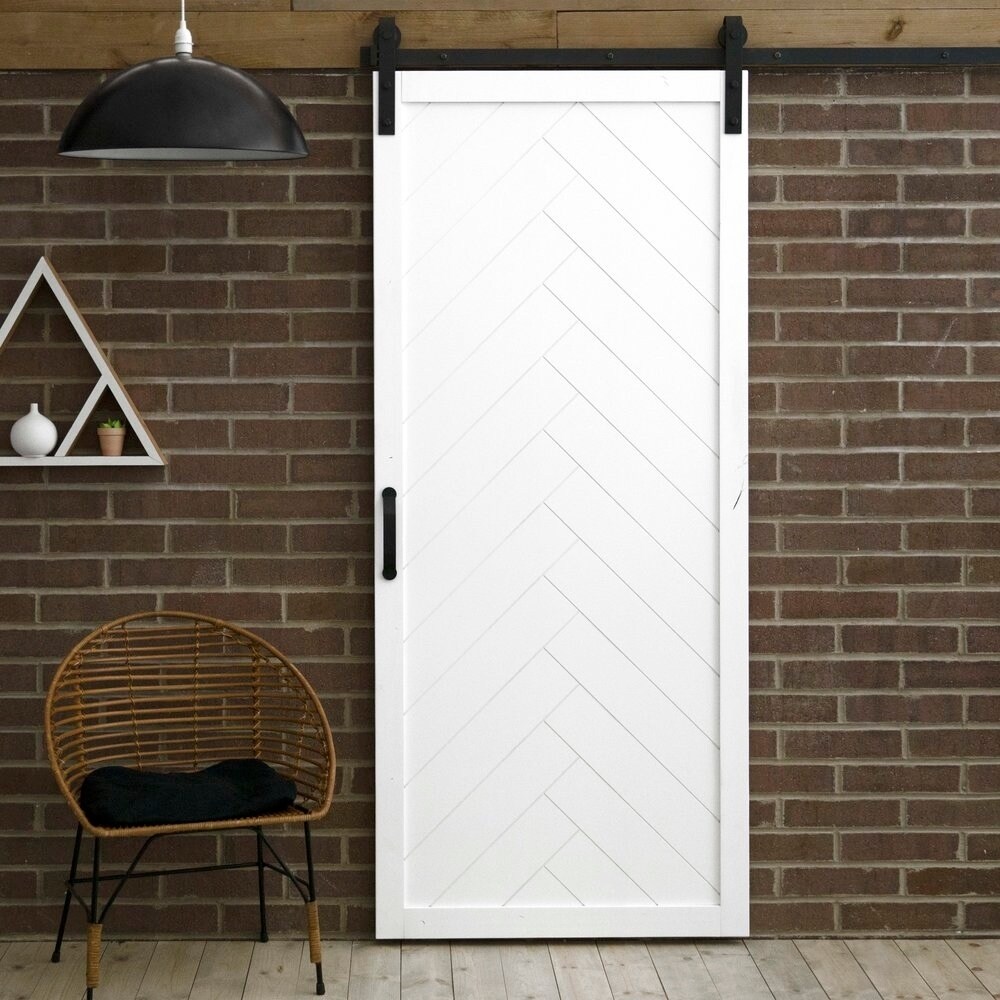 Herringbone Sliding Barn Door With Hardware 36 X 84 Free Herringbone Sliding Barn Door With Hardware 36 X 84