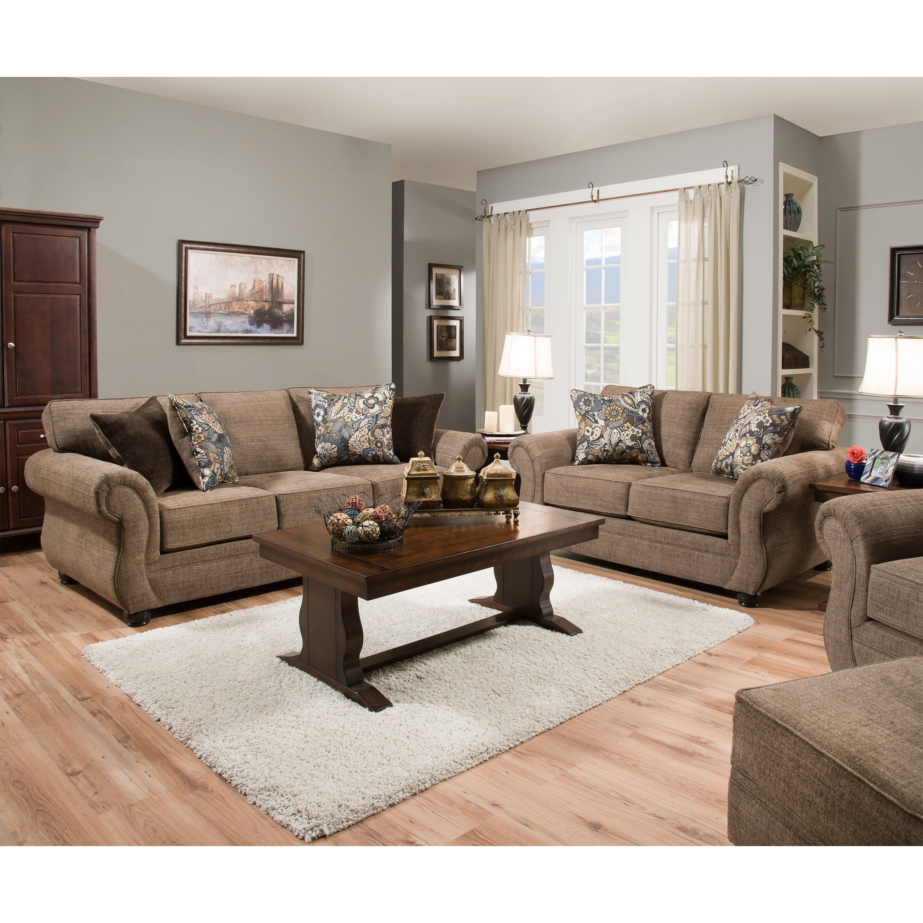 Simmons Upholstery Emory Brownstone Sofa Free Shipping Today Simmons Upholstery Emory Brownstone Sofa Free Shipping Today 21862707