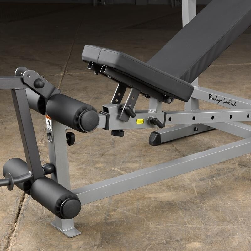 Shop Body Solid Gdib46l Powercenter Combo Bench Black Silver