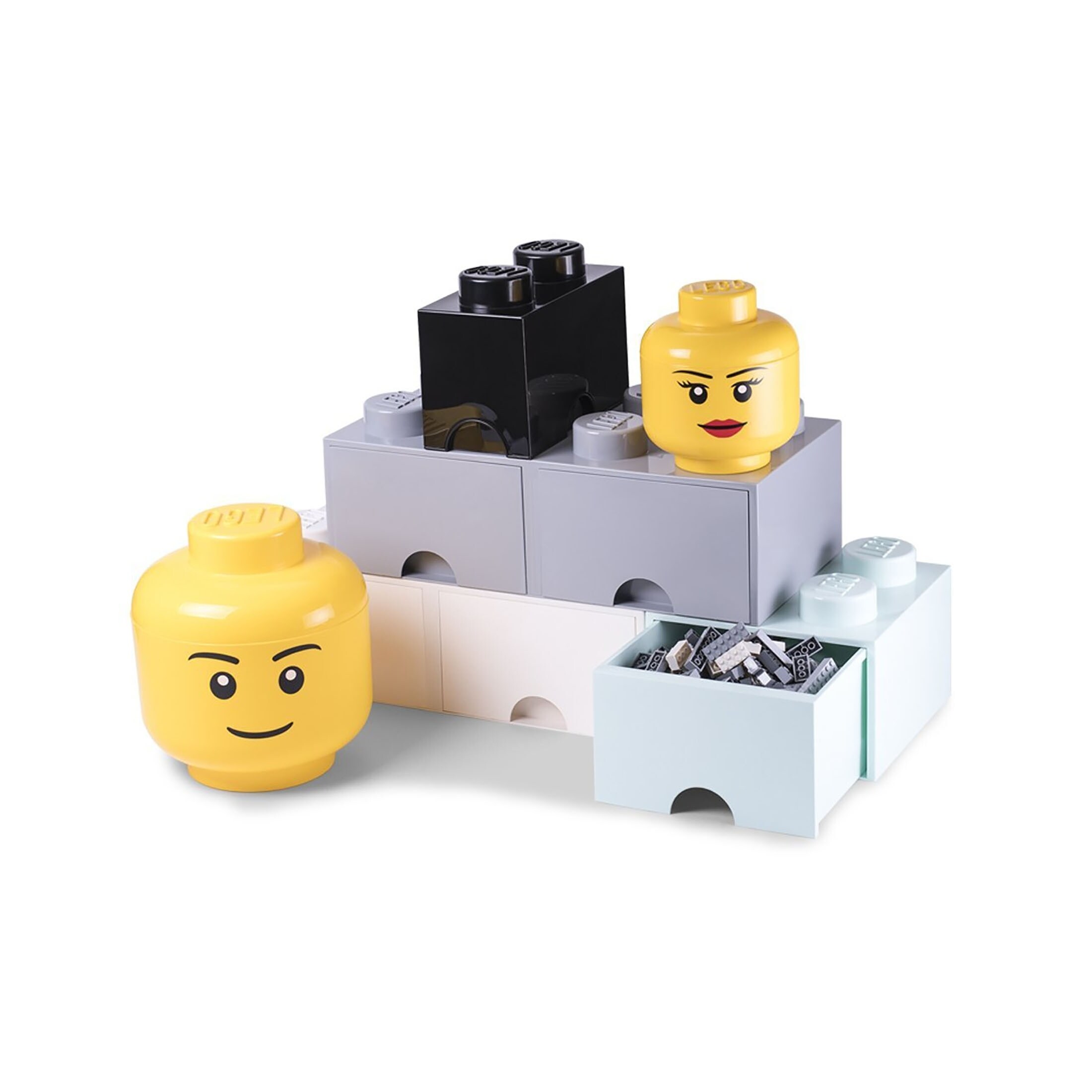 lego storage head girl