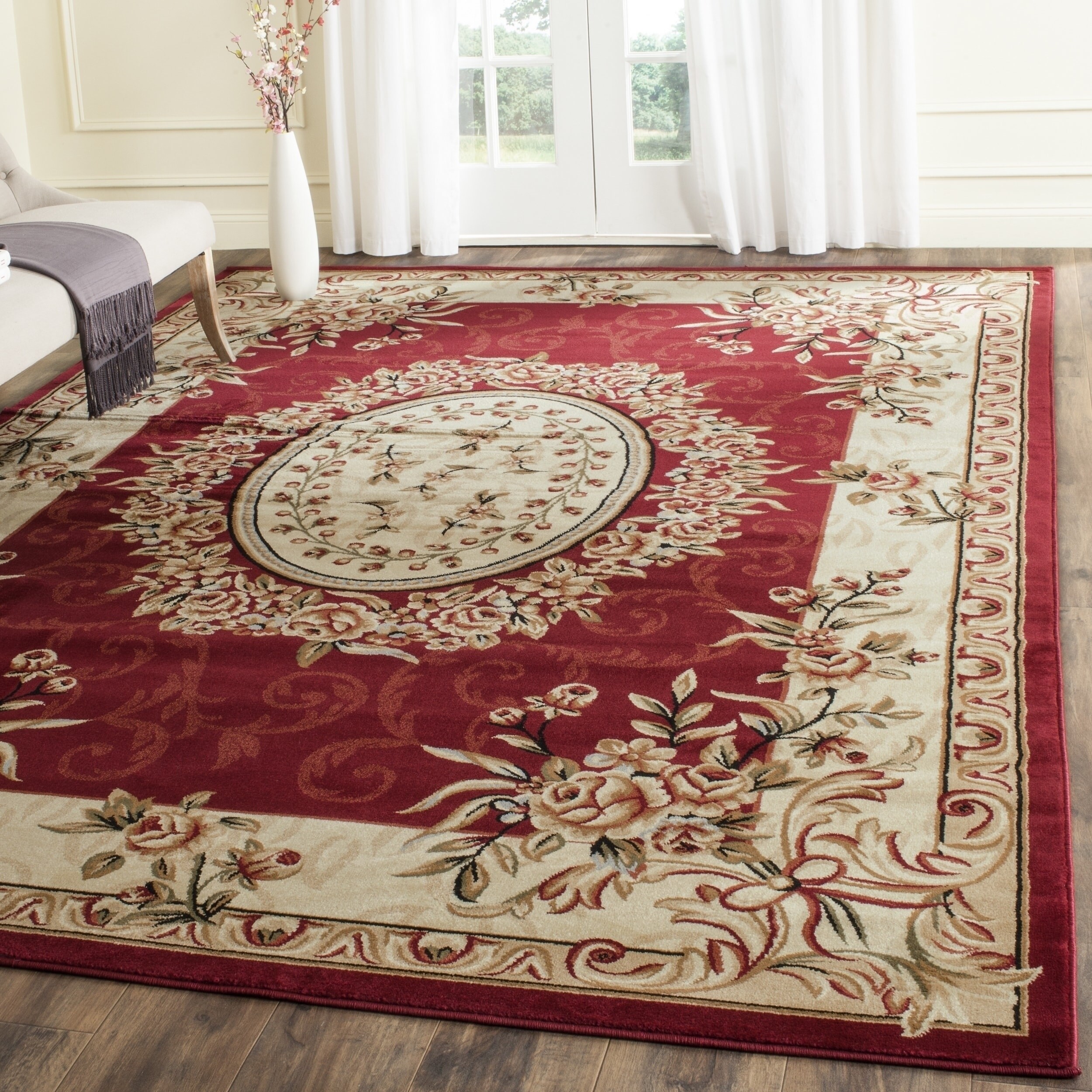 Shop Safavieh Lyndhurst Traditional Oriental Red Ivory Rug 8 X