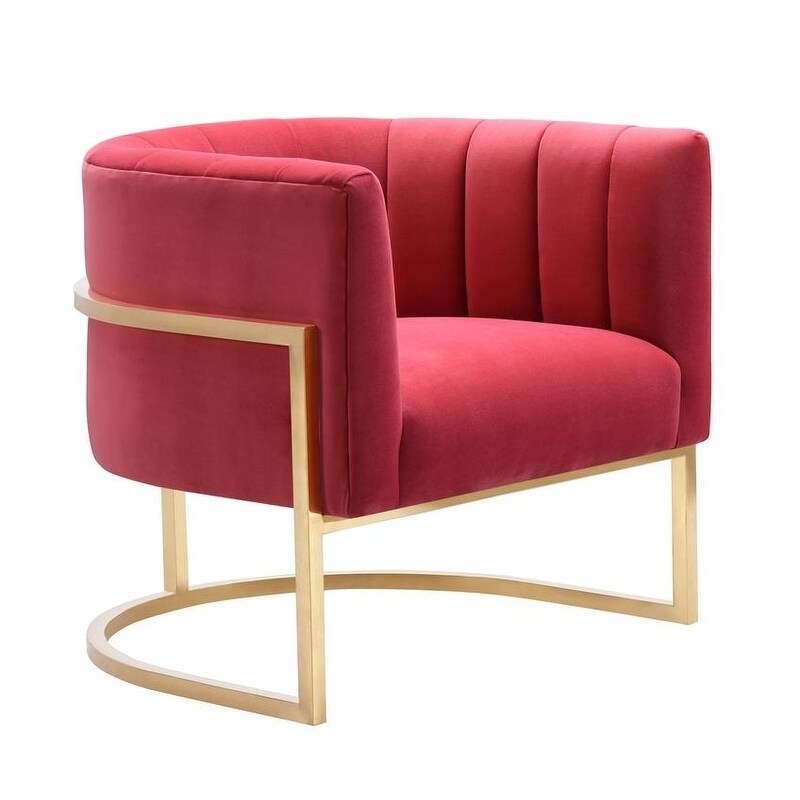Magnolia Hot Pink Velvet Chair Free Shipping Today Magnolia Hot Pink Velvet Chair Free Shipping Today 21944055
