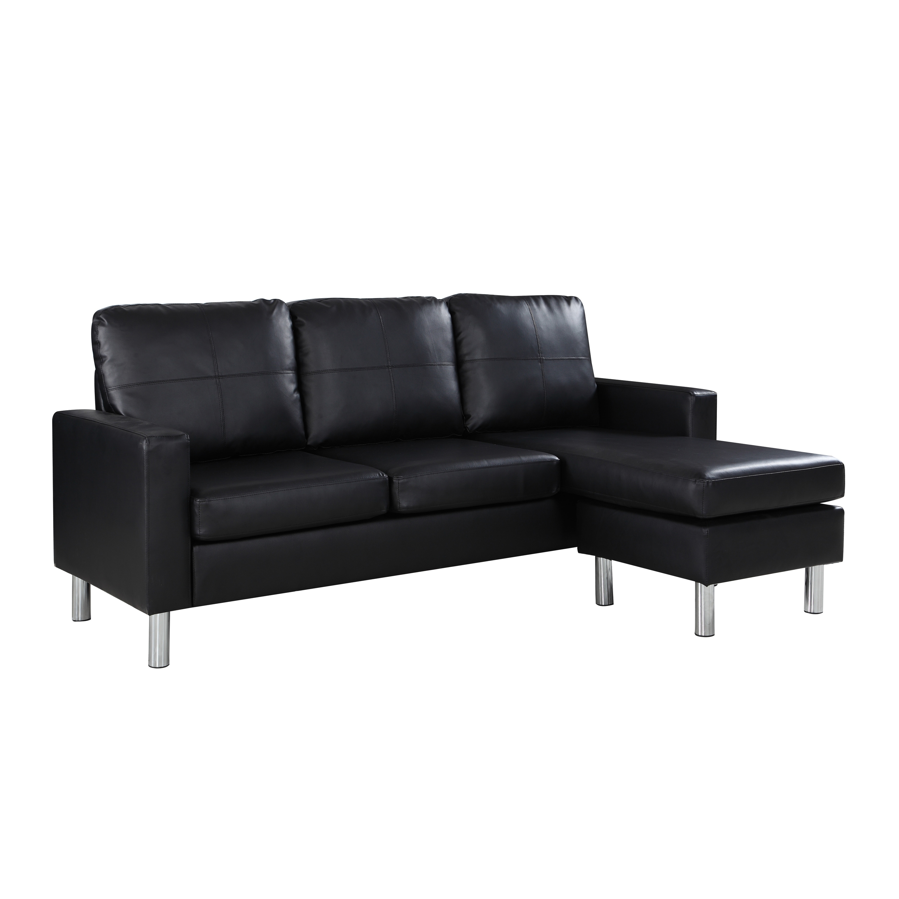 Modern Small Bonded Leather Sectional Sofa Free Shipping Modern Small Bonded Leather Sectional Sofa Free Shipping Today 21950411