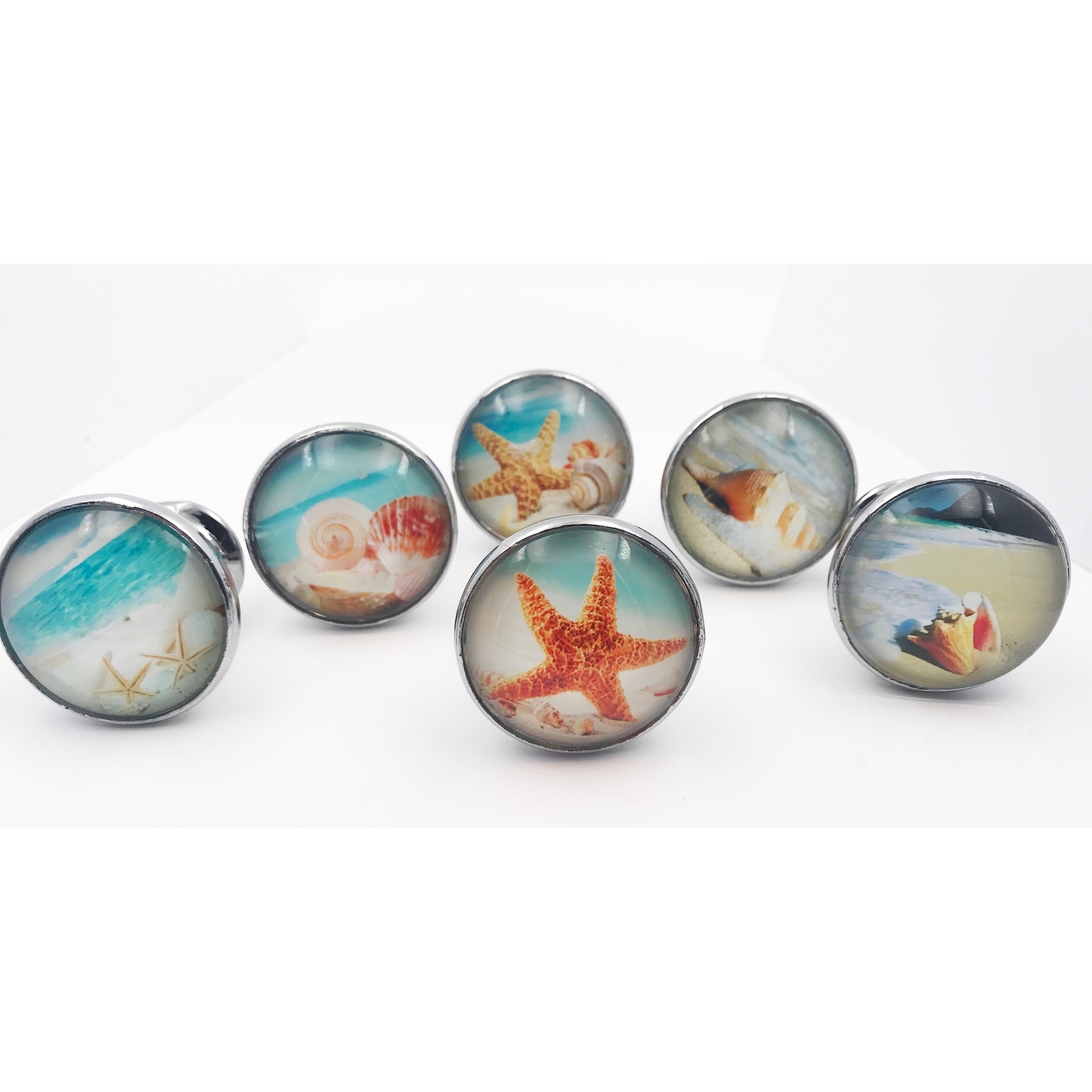 Shop Tropical Beach Starfish Drawer Pulls Cabinet Knobs Set Of