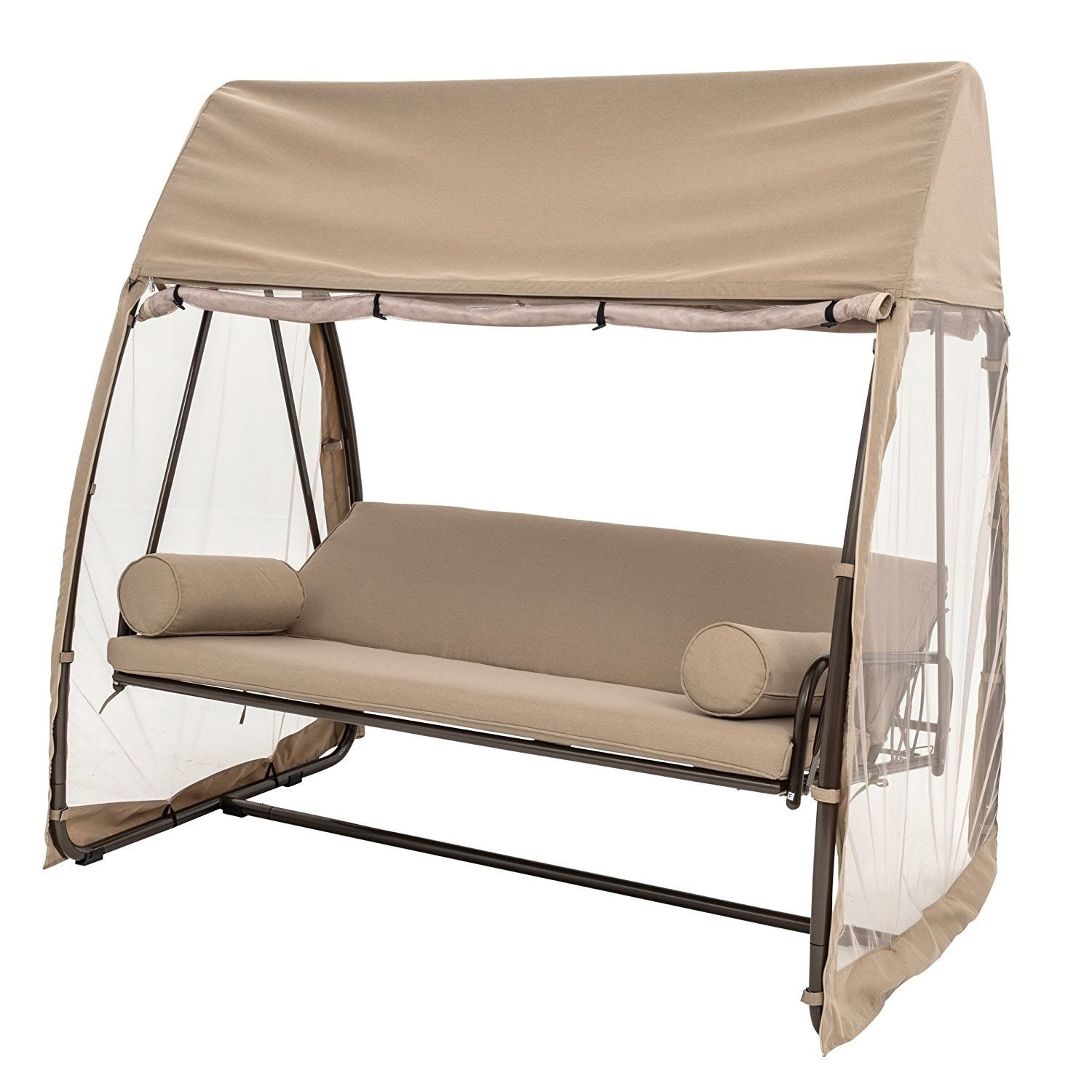 Sorara 2 Person Hanging Porch Swing Hammock Outdoor Canopy Sorara 2 Person Hanging Porch Swing Hammock Outdoor Canopy Cover