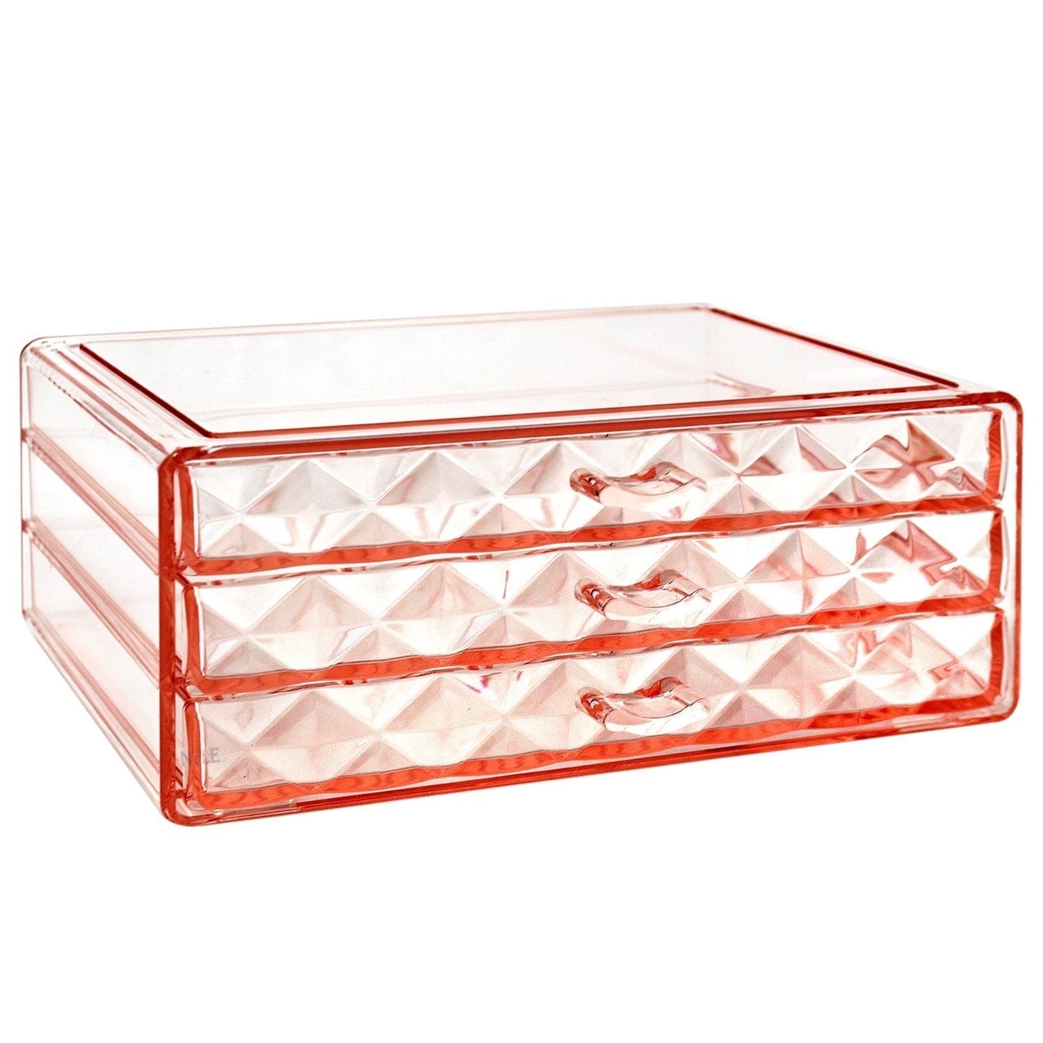 Ikee Design Diamond Pattern Jewelry And Cosmetic Storage Makeup Organizer, Ikee Design Diamond Pattern Jewelry And Cosmetic Storage Makeup Organizer,
