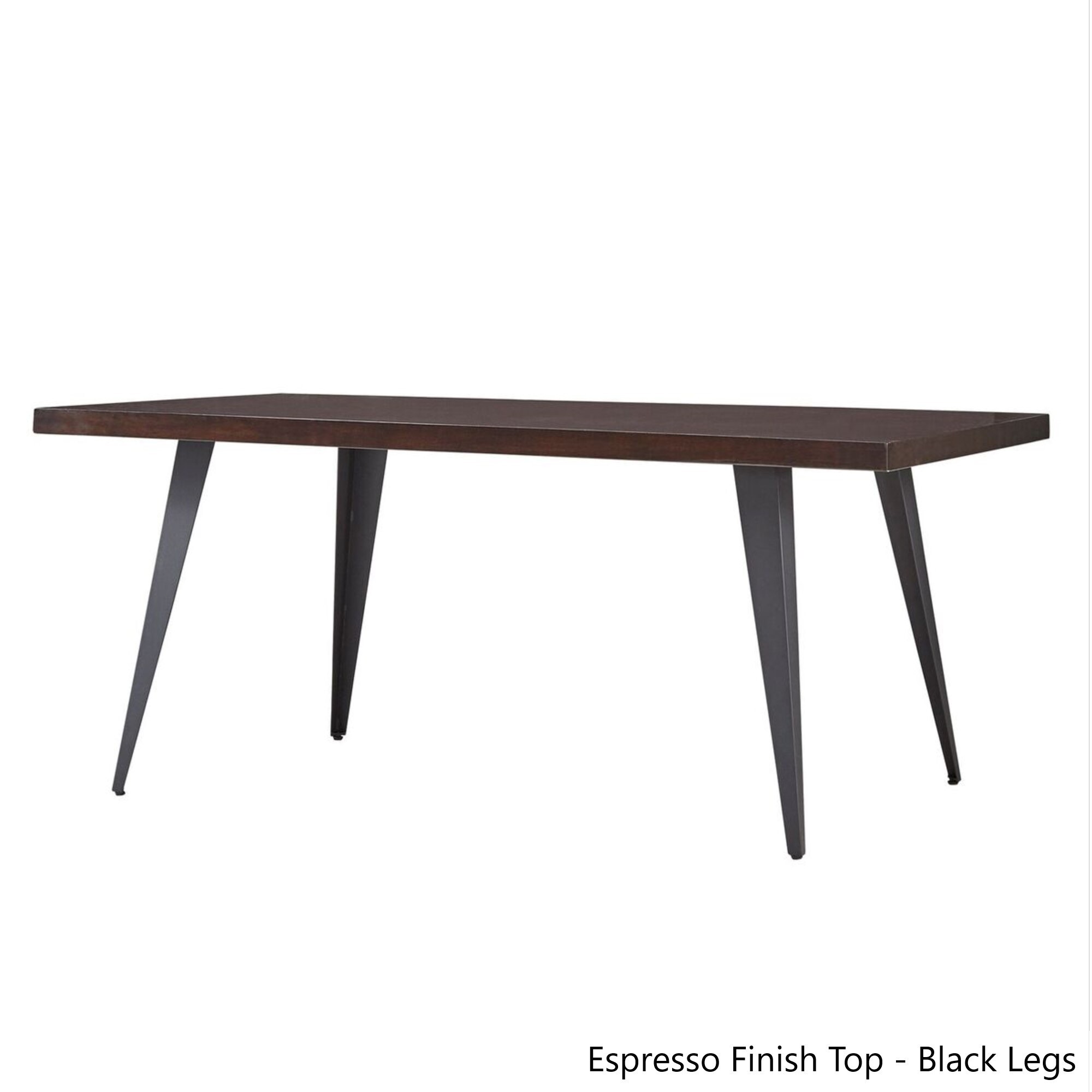 Marlee Folded Metal Leg Dining Table By Inspire Q Modern