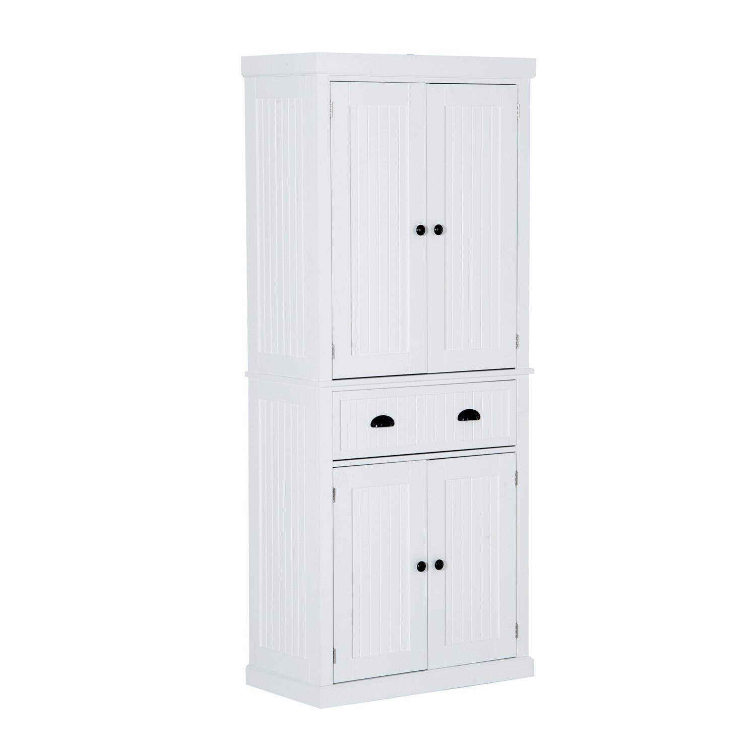 Homcom Tall 72 Traditional Colonial Style Standing Kitchen Homcom Tall 72 Traditional Colonial Style Standing Kitchen Pantry Cupboard Cabinet White