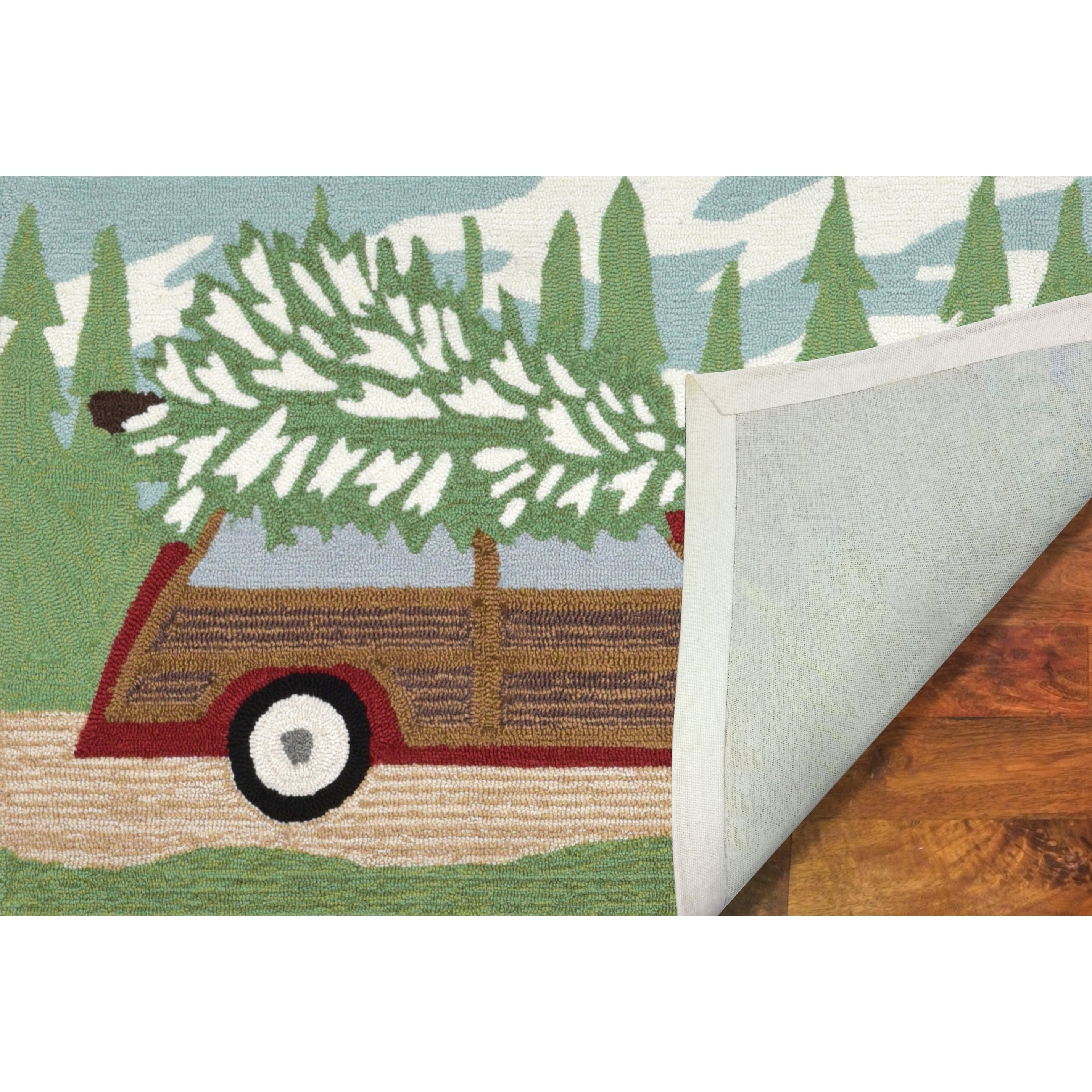 Liora Manne Frontporch Woody Wonderland Indoor Outdoor Rug Pine Liora Manne Frontporch Woody Wonderland Indoor Outdoor Rug Pine 24 X36
