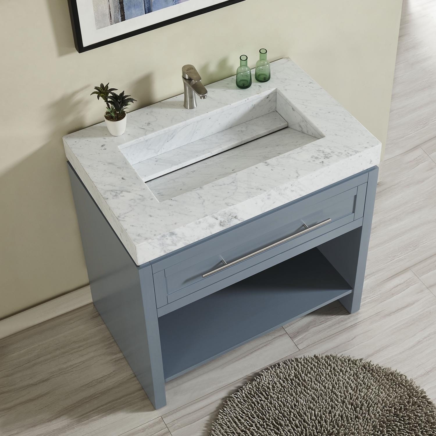 Silkroad Exclusive 36 W X 23 D 3 5 H Vanity Top With Integrated Silkroad Exclusive 36 W X 23 D 3 5 H Vanity Top With Integrated Sink Free Shipping Today 27949759