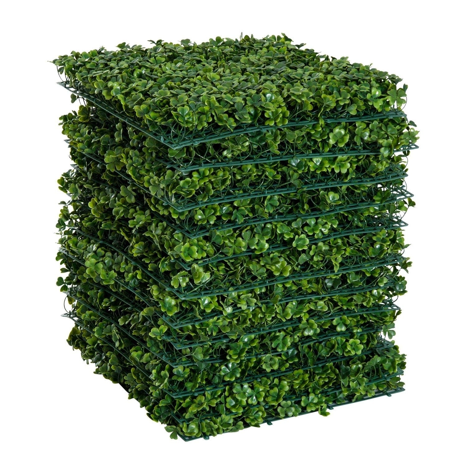Outsunny 12 Piece 20 X Artificial Boxwood Hedge Mat Panels Outsunny 12 Piece 20 X Artificial Boxwood Hedge Mat Panels Outdoor Patio Clover