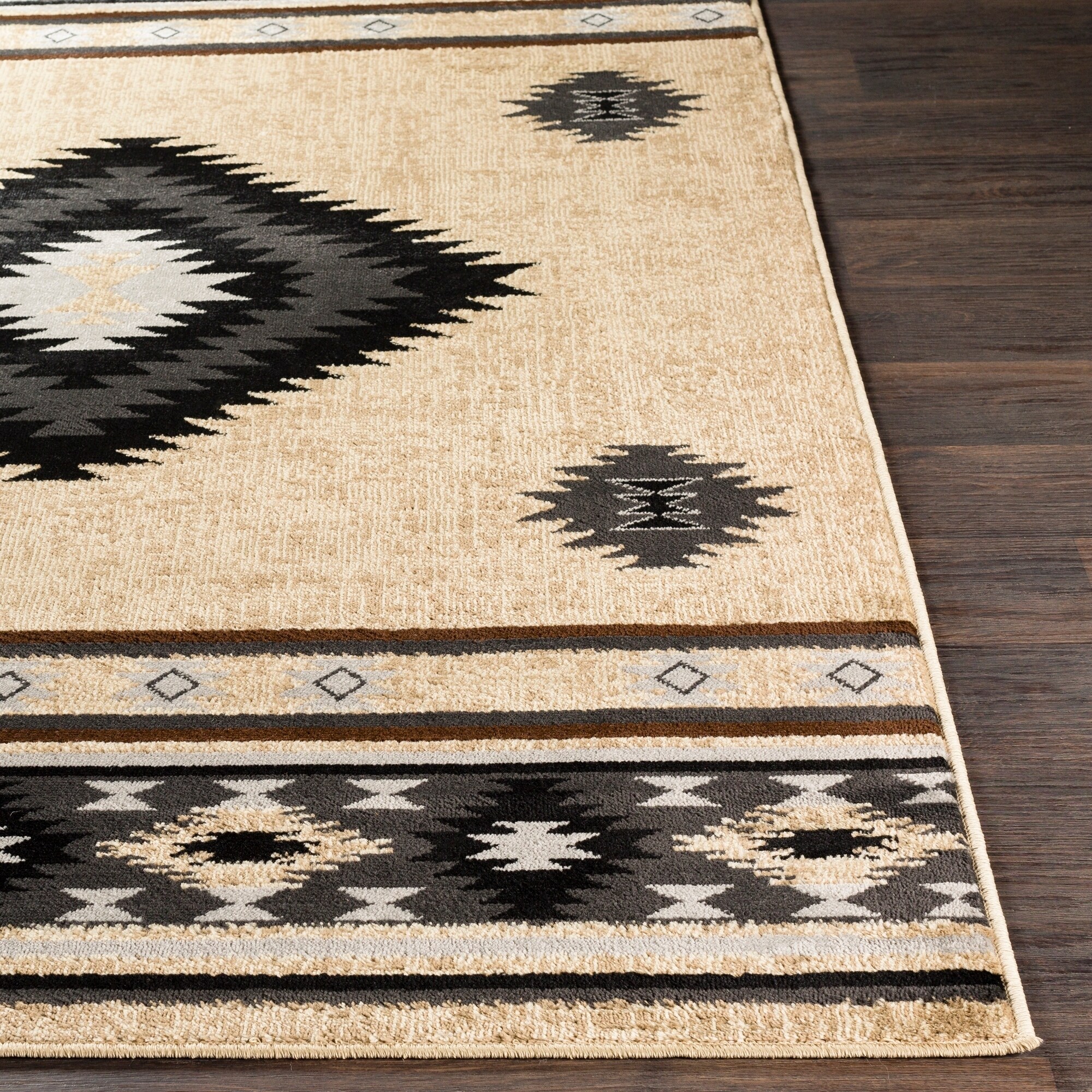 Nurzhan Black Tan Southwestern Area Rug 7 9 X 11 2 Nurzhan Black Tan Southwestern Area Rug 7 9 X 11 2 Free Shipping Today 28037937