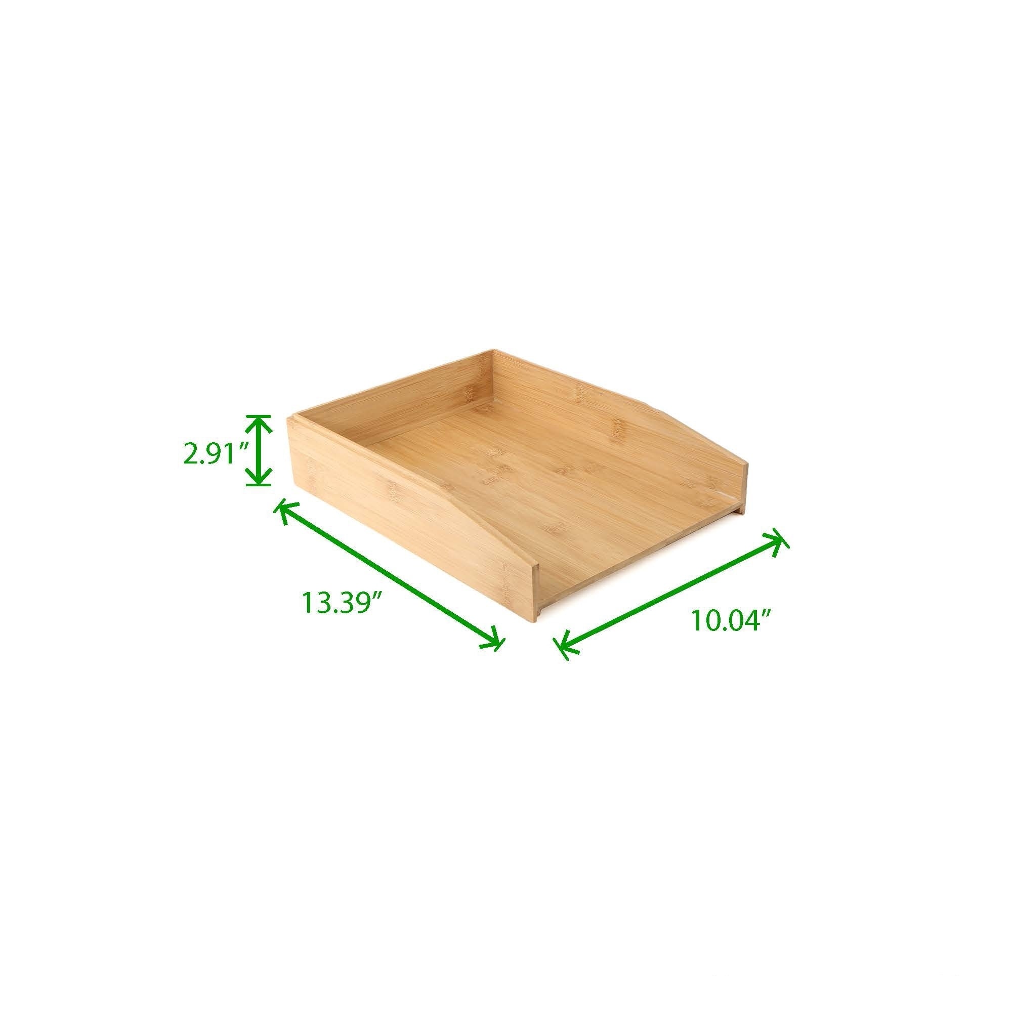 Mind Reader 2 Tier File Tray Organizer Stackable Paper Mind Reader 2 Tier File Tray Organizer Stackable Paper Doent Letter Bamboo Environment Friendly Brown Free Shipping On Orders Over