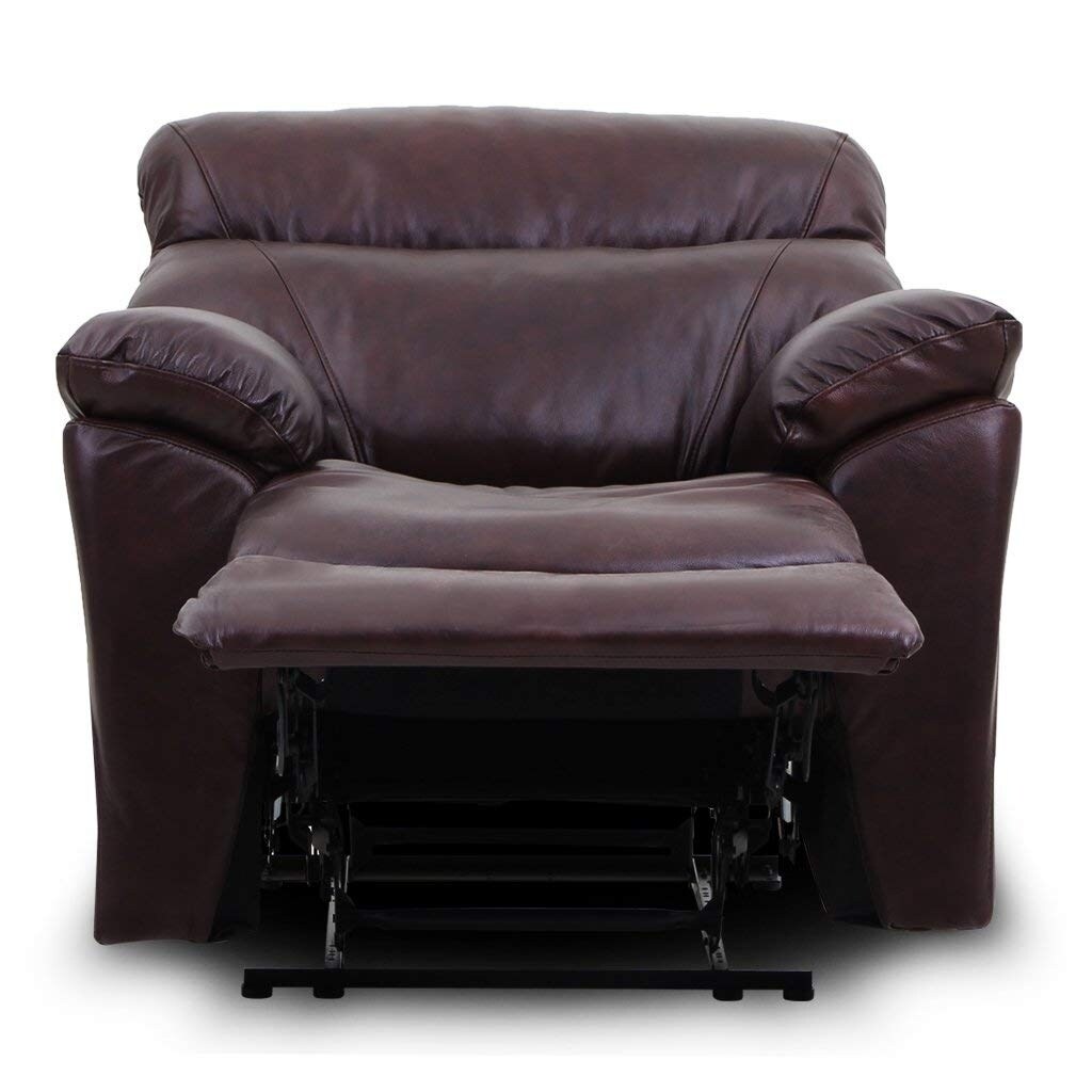 Top Grain Leather Reclining Sofa 1 Seat Traditional And Top Grain Leather Reclining Sofa 1 Seat Traditional And Clical Type Free Shipping Today 22518712