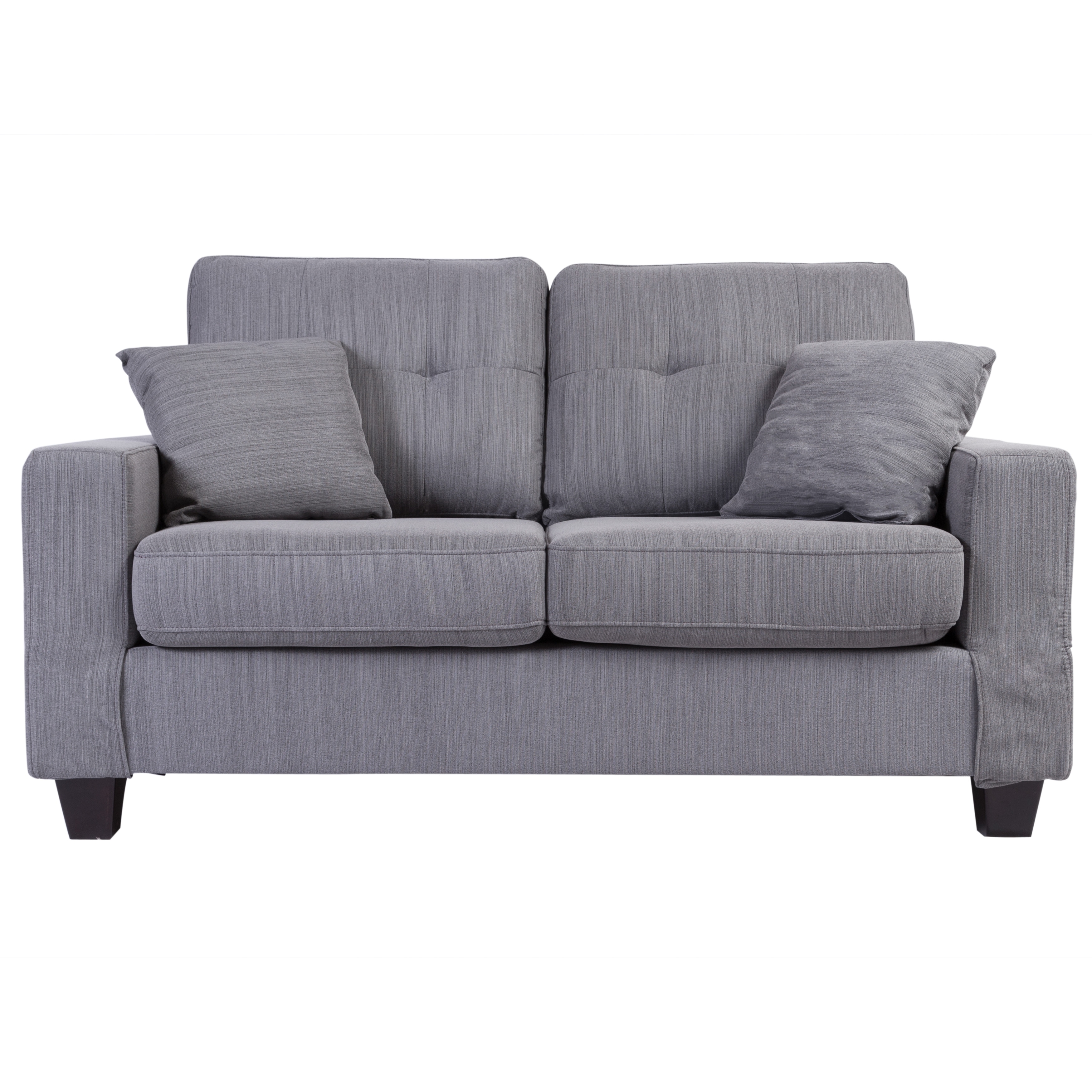 Sitswell Landon Tufted Loveseat Light Gray 63 L X 33 W Sitswell Landon Tufted Loveseat Light Gray 63 L X 33 W 37 H On Free Shipping Today 22538310