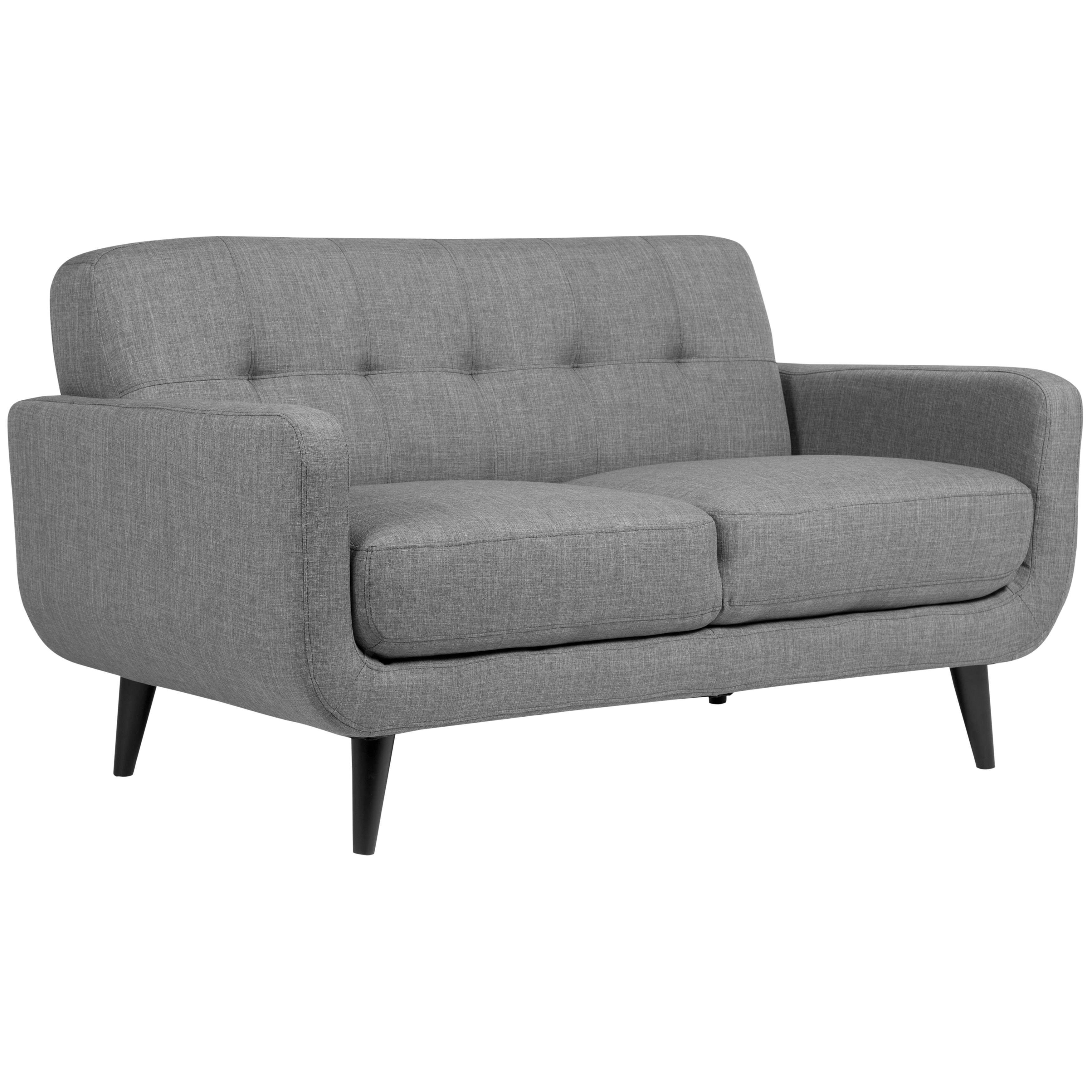 Porter Designs Casper Mid Century Modern On Tufted Loveseat Porter Designs Casper Mid Century Modern On Tufted Loveseat Gray 34 H X D 62 W Free Shipping Today 22538332
