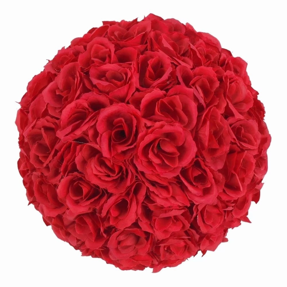 Shop Flower Ball Wedding Decoration Wine Red 984 Free Shipping