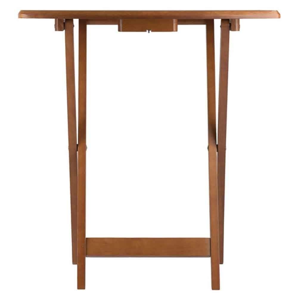 Shop Winsome Dylan Solid Teakwood Oversize Snack Table Set - 5 Piece ... Shop Winsome Dylan Solid Teakwood Oversize Snack Table Set - 5 Piece ...