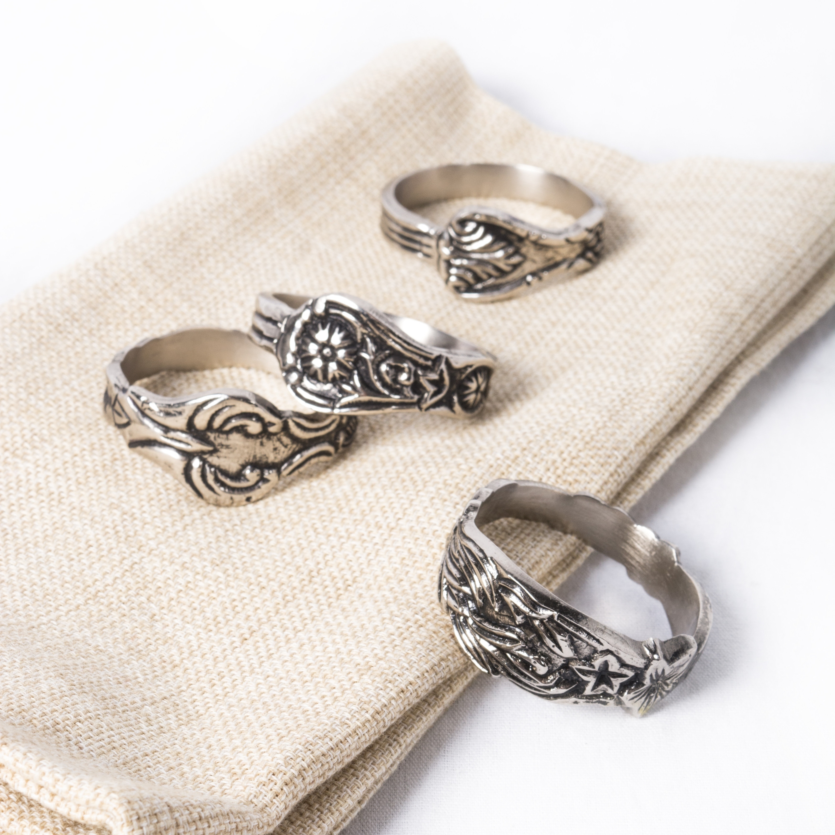 Design Imports Orted Silver Spoon Napkin Ring Set Of 4 Design Imports Orted Silver Spoon Napkin Ring Set Of 4 Free Shipping On Orders Over 45 22702559