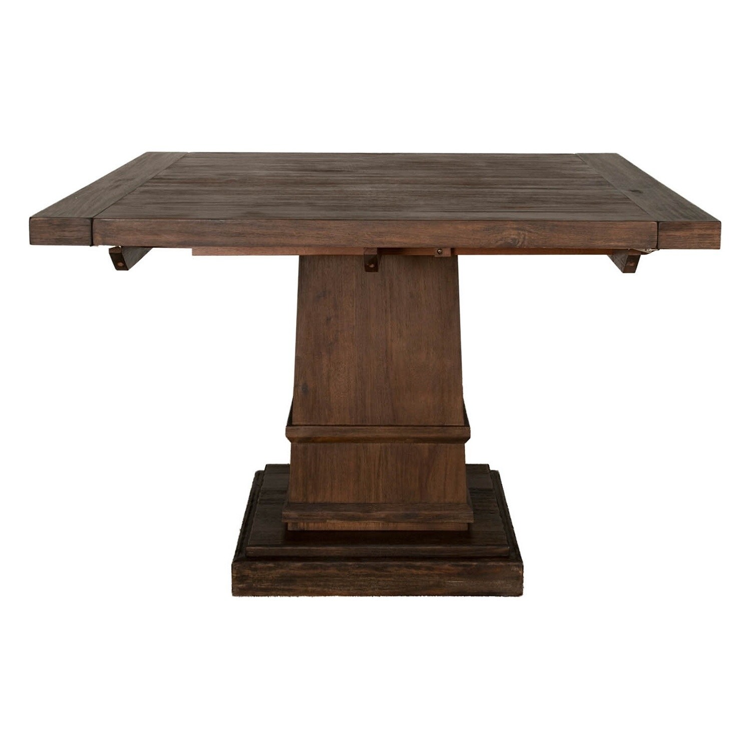 Modish Wooden Square Extension Dining Table Dark Brown Free Modish Wooden Square Extension Dining Table Dark Brown Free Shipping Today 22827353