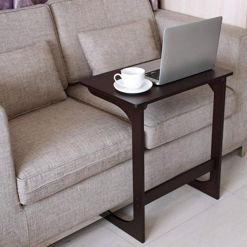 Z L Shape Wood Pc Laptop Tv Coffee Sofa Side Table