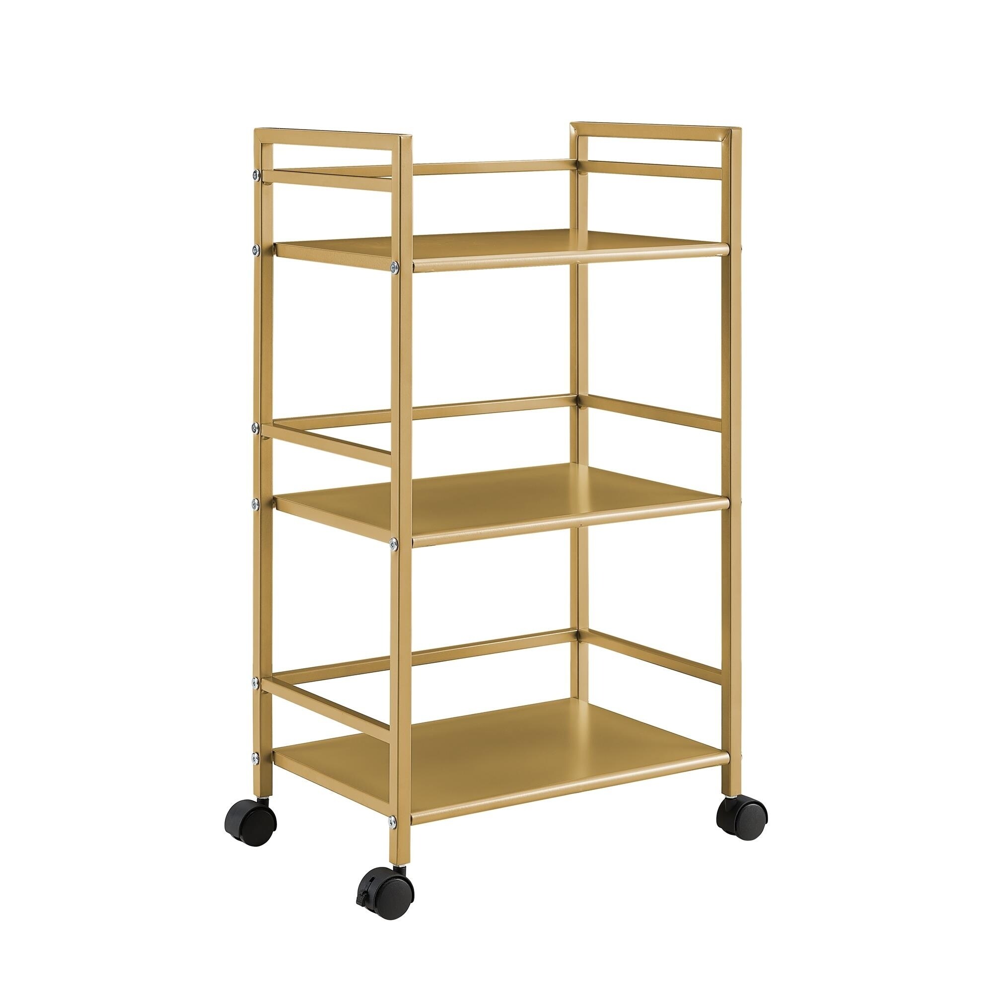 shop novogratz helix 3 shelf metal rolling utility cart in gold free shipping today overstockcom 22858850 - Rolling Utility Cart shop novogratz helix 3 shelf metal rolling utility cart in gold free shipping today overstockcom 22858850 - Rolling Utility Cart