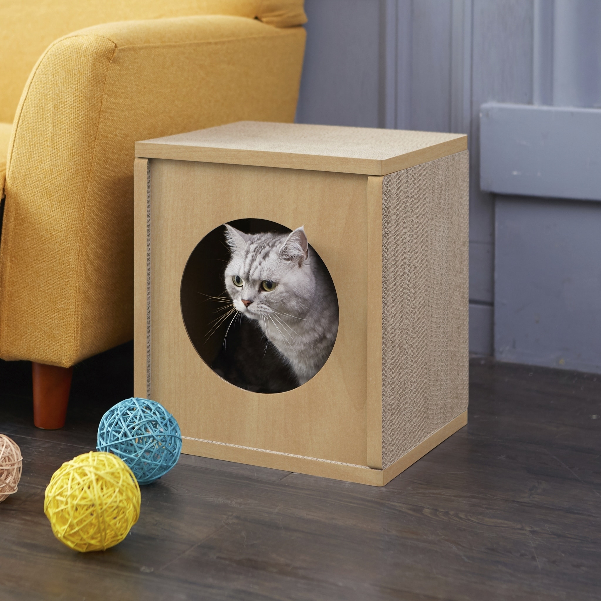 Way Basics Eco Cat Scratcher Cube And House Natural Way Basics Eco Cat Scratcher Cube And House Natural Lifetime Guarantee