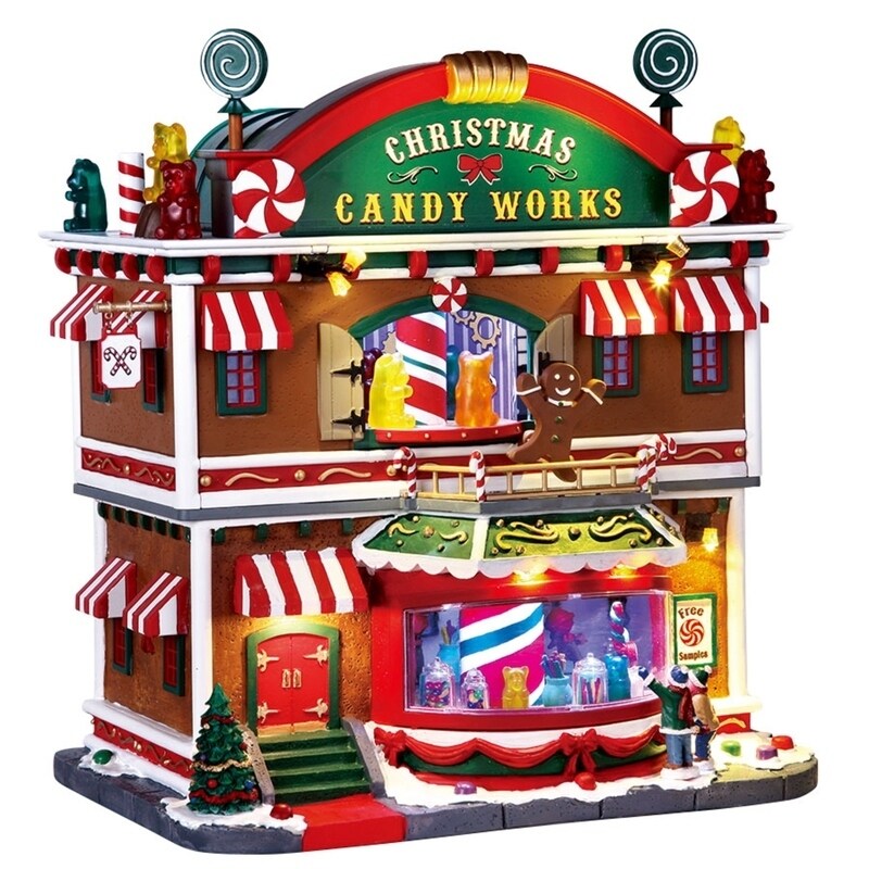 Shop Lemax Christmas Candy Works Village Building Multicolored