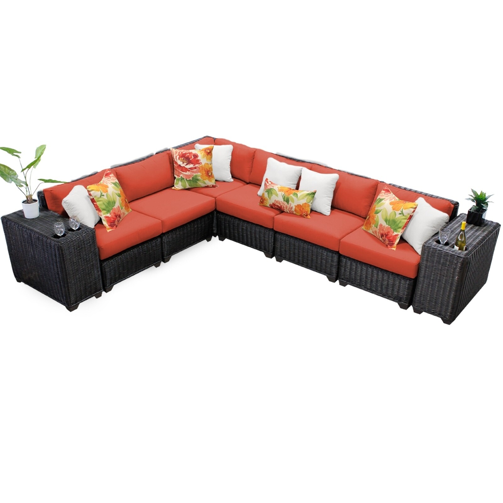 Tk Clics Venice 8 Piece Outdoor Wicker Patio Furniture Set Tk Clics Venice 8 Piece Outdoor Wicker Patio Furniture Set Free Shipping Today 22908484