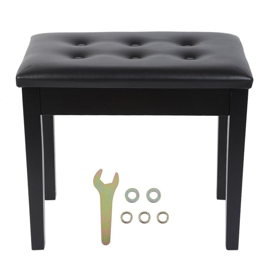 Shop Wooden Artist Piano Bench Stool Chair With Sheet Music Books