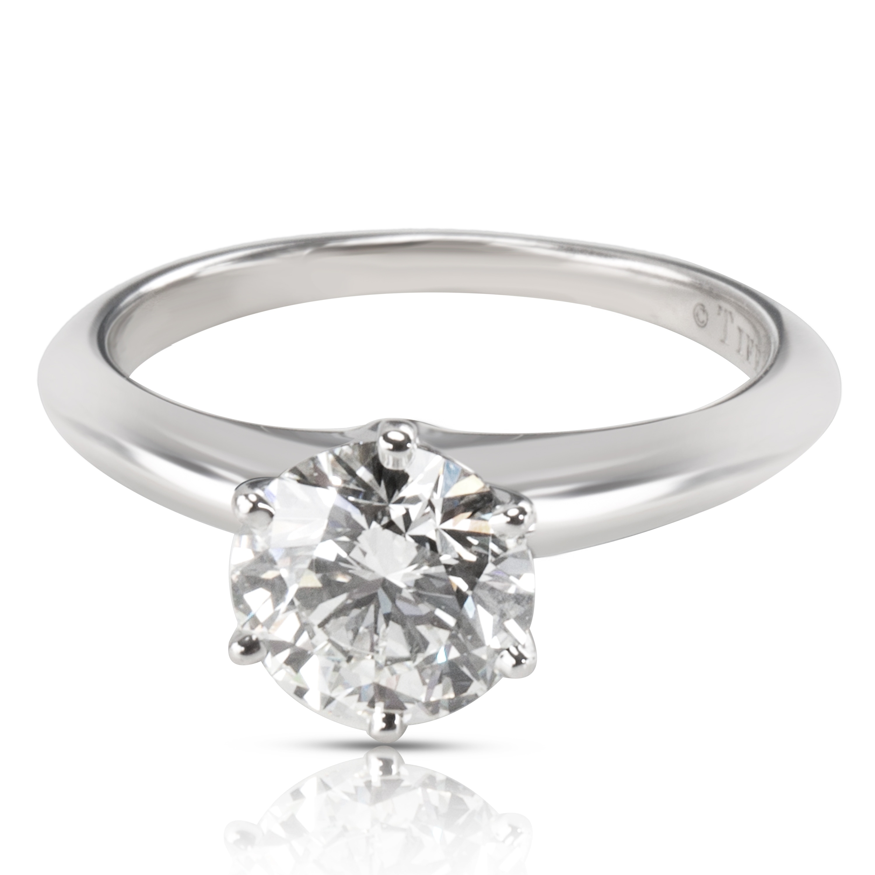 Pre Owned Tiffany Co Diamond Engagement Ring In Platinum Pre Owned Tiffany Co Diamond Engagement Ring In Platinum 1 52 Ctw H Vvs1 Free Shipping Today 23056611