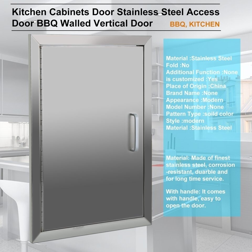 Shop Kitchen Cabinets Stainless Steel Access Door Bbq Walled