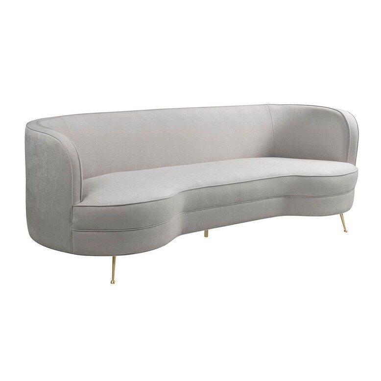 Flare Cream Chenille Sofa Free Shipping Today Flare Cream Chenille Sofa Free Shipping Today 23431917