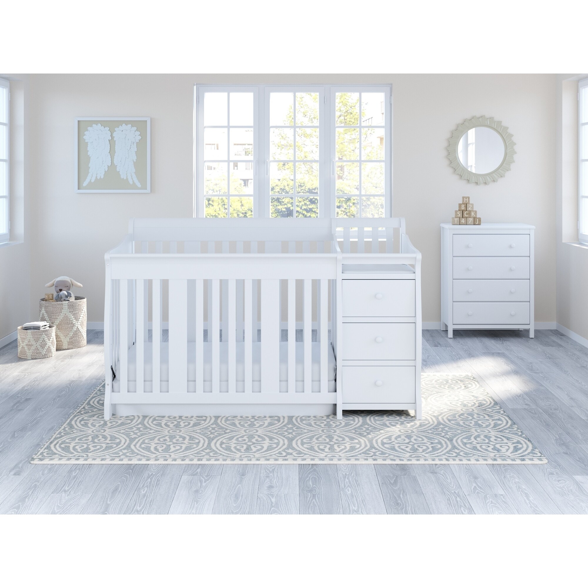 Shop Storkcraft Portofino 4 In 1 Convertible Crib And Changer