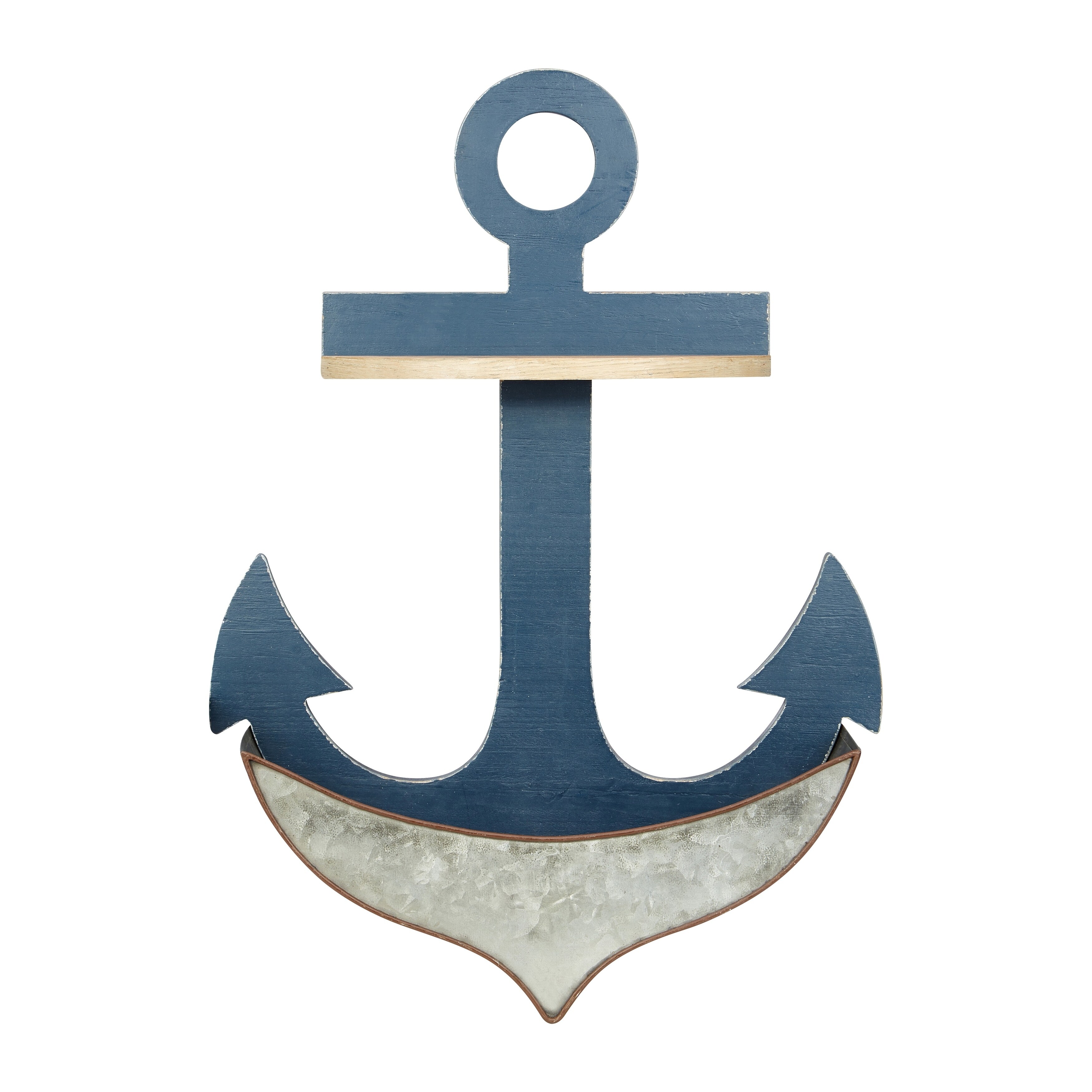 Blue And Silver Anchor Wall Pocket