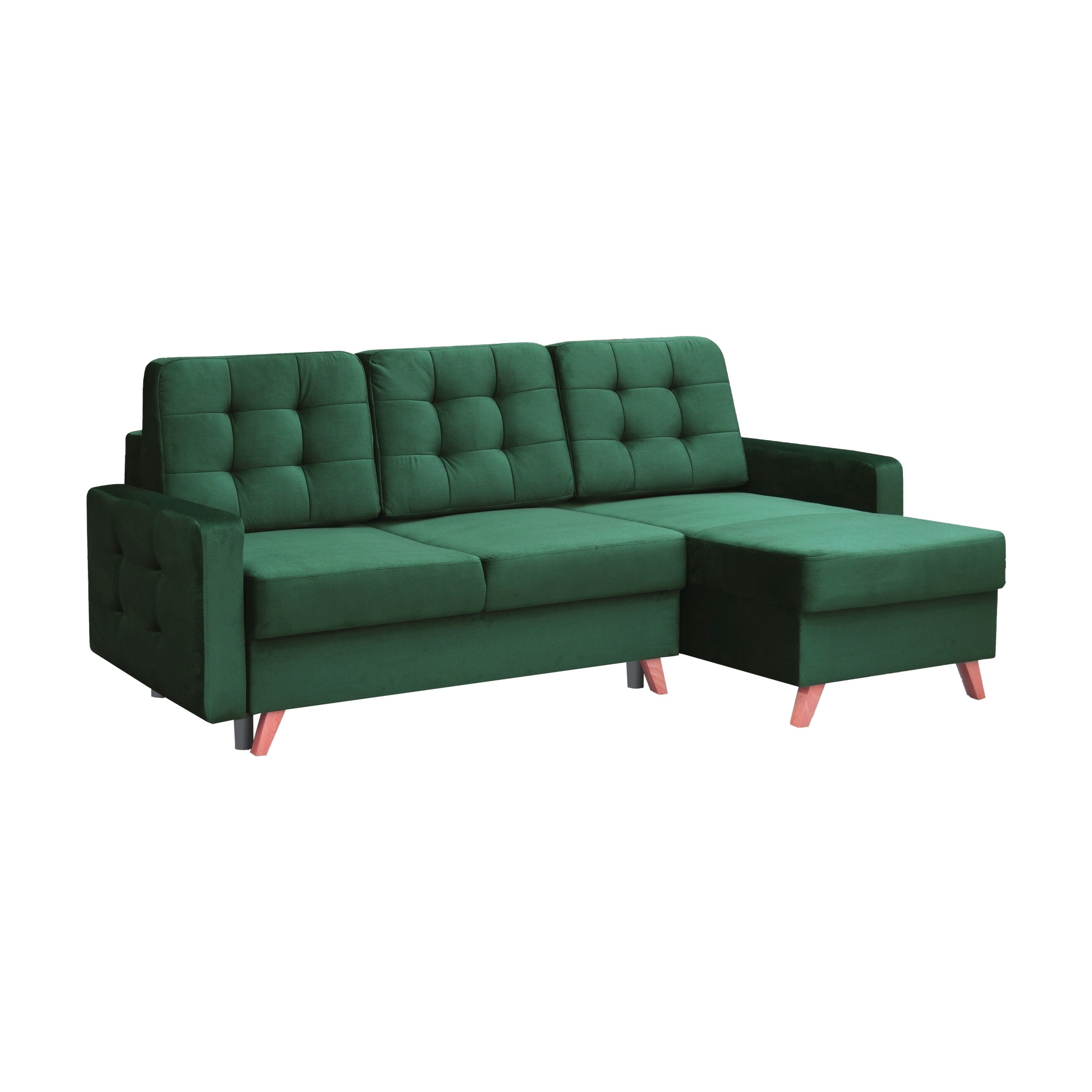 Vegas Futon Sectional Sofa Bed Queen Sleeper With Storage