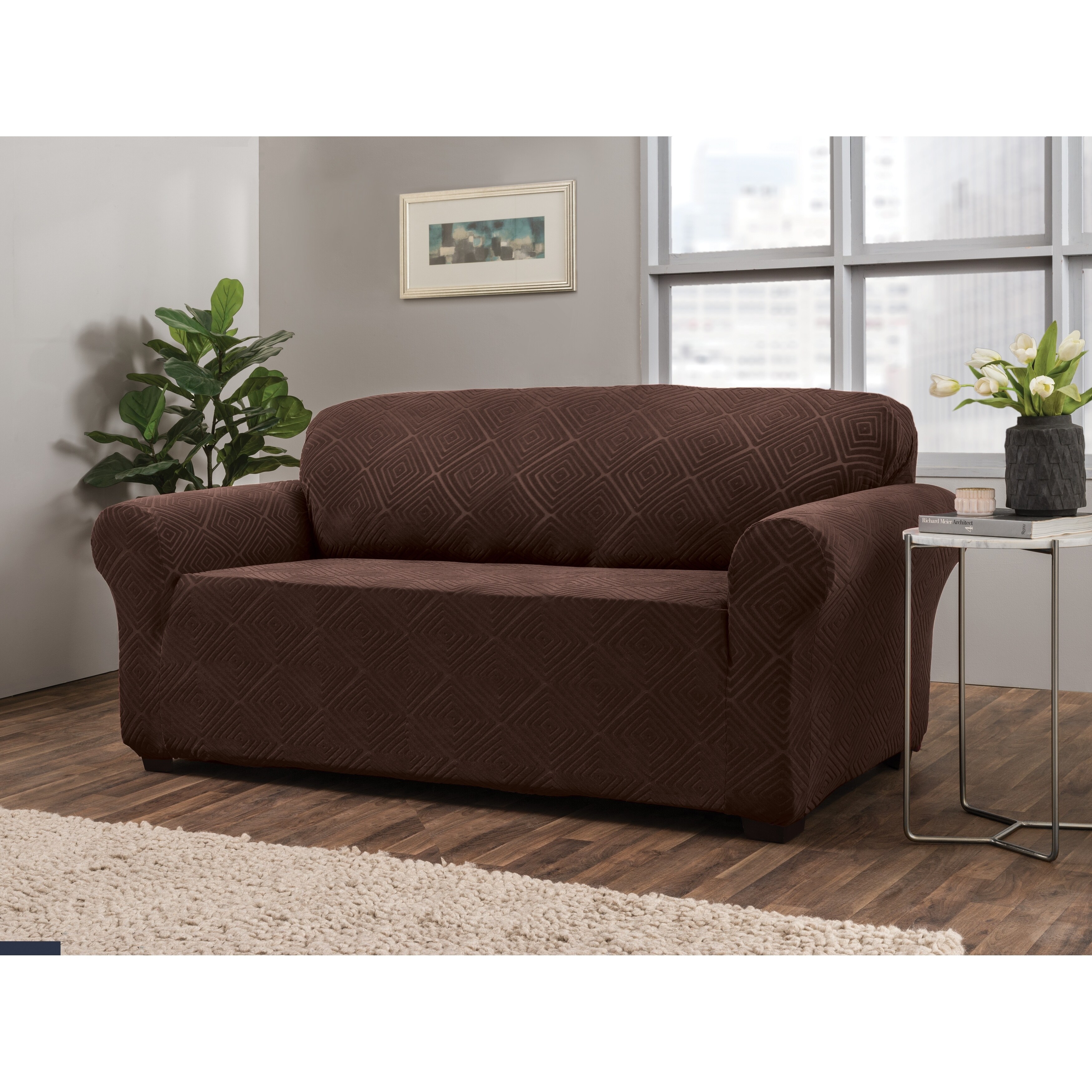 Stretch Sensations Shapely Diamond Sofa Slipcover