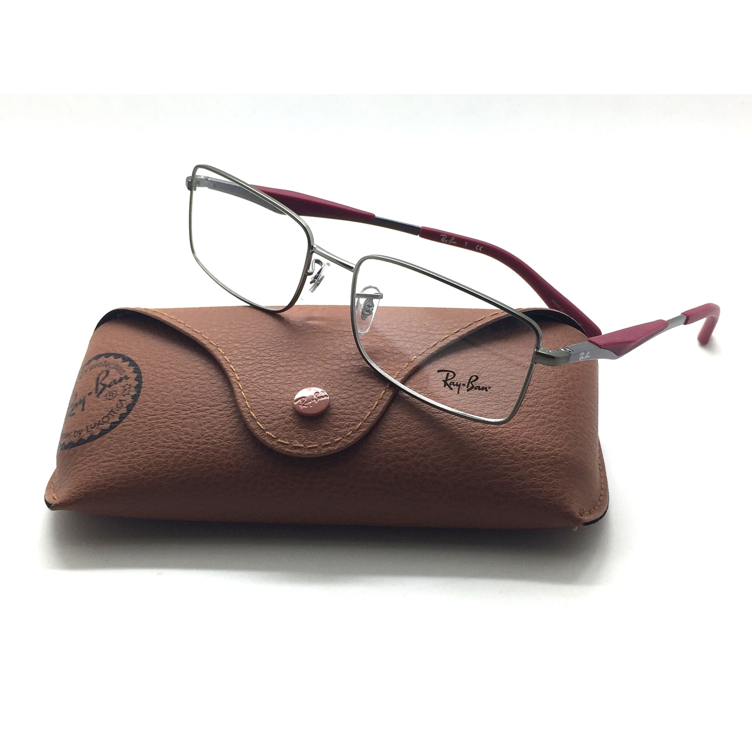 ray ban burgundy frames